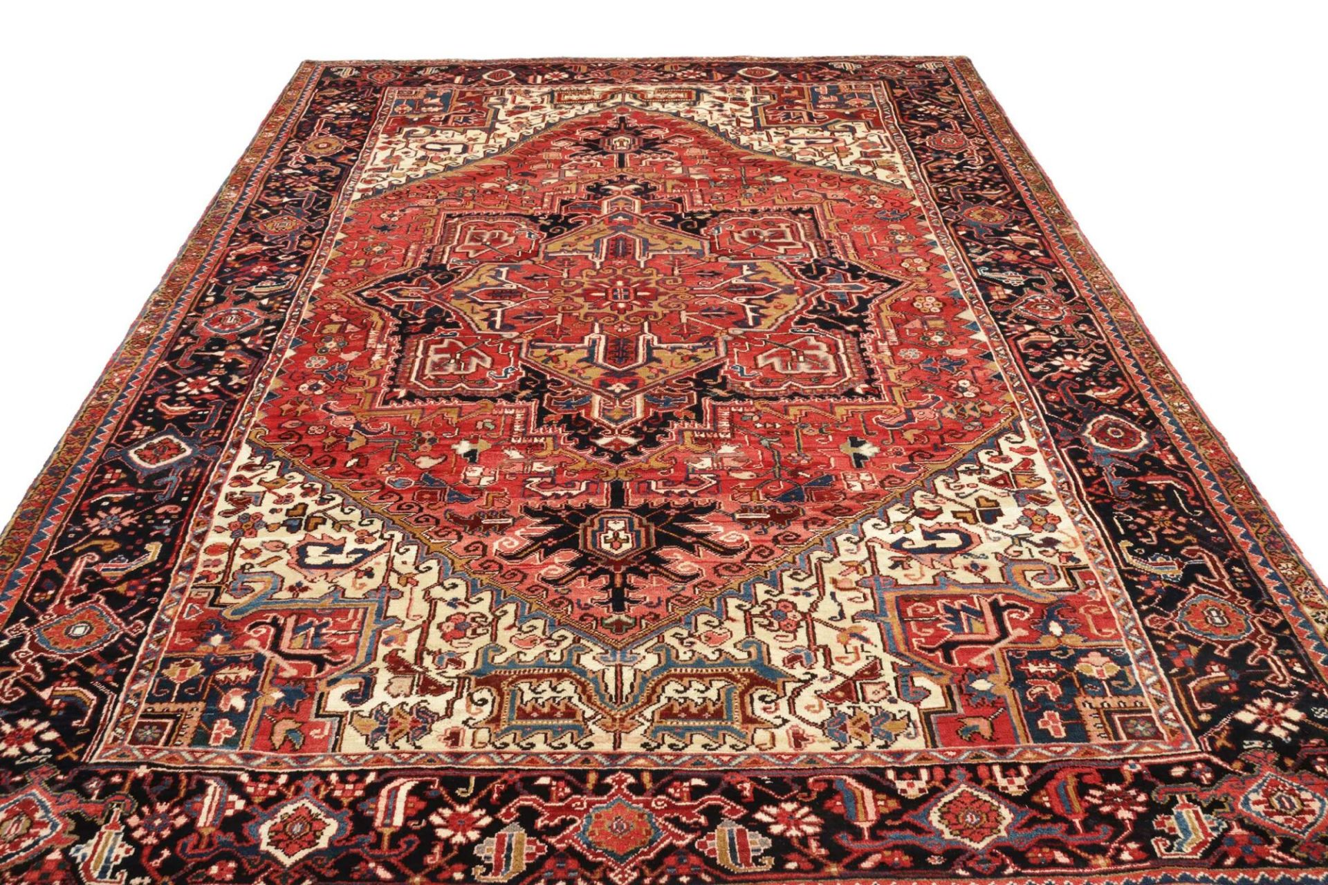 Handgeknüpfter Heriz Perserteppich, 233 × 334 cm, Wolle