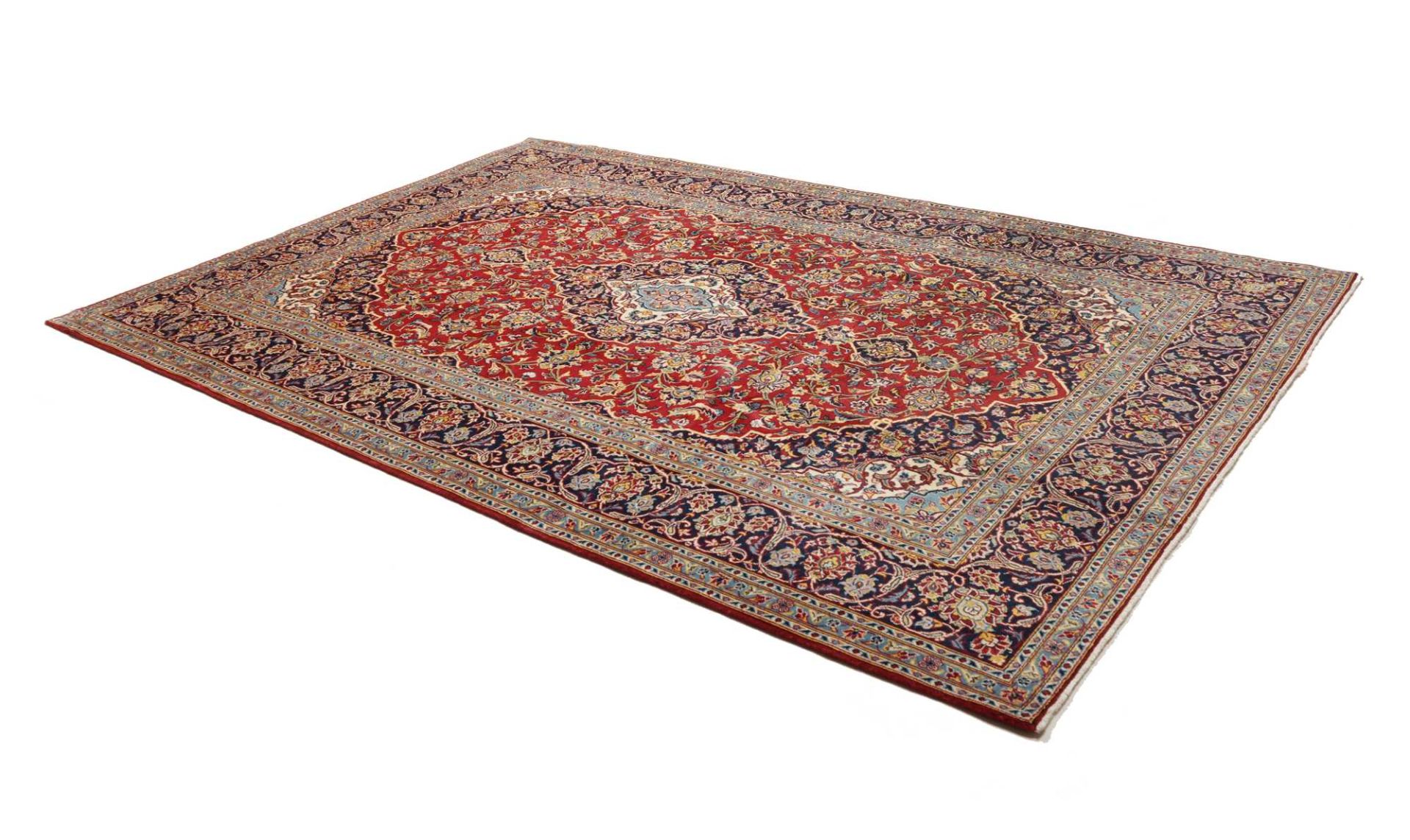 Kashan Perserteppich aus Iran, 228 × 340 cm