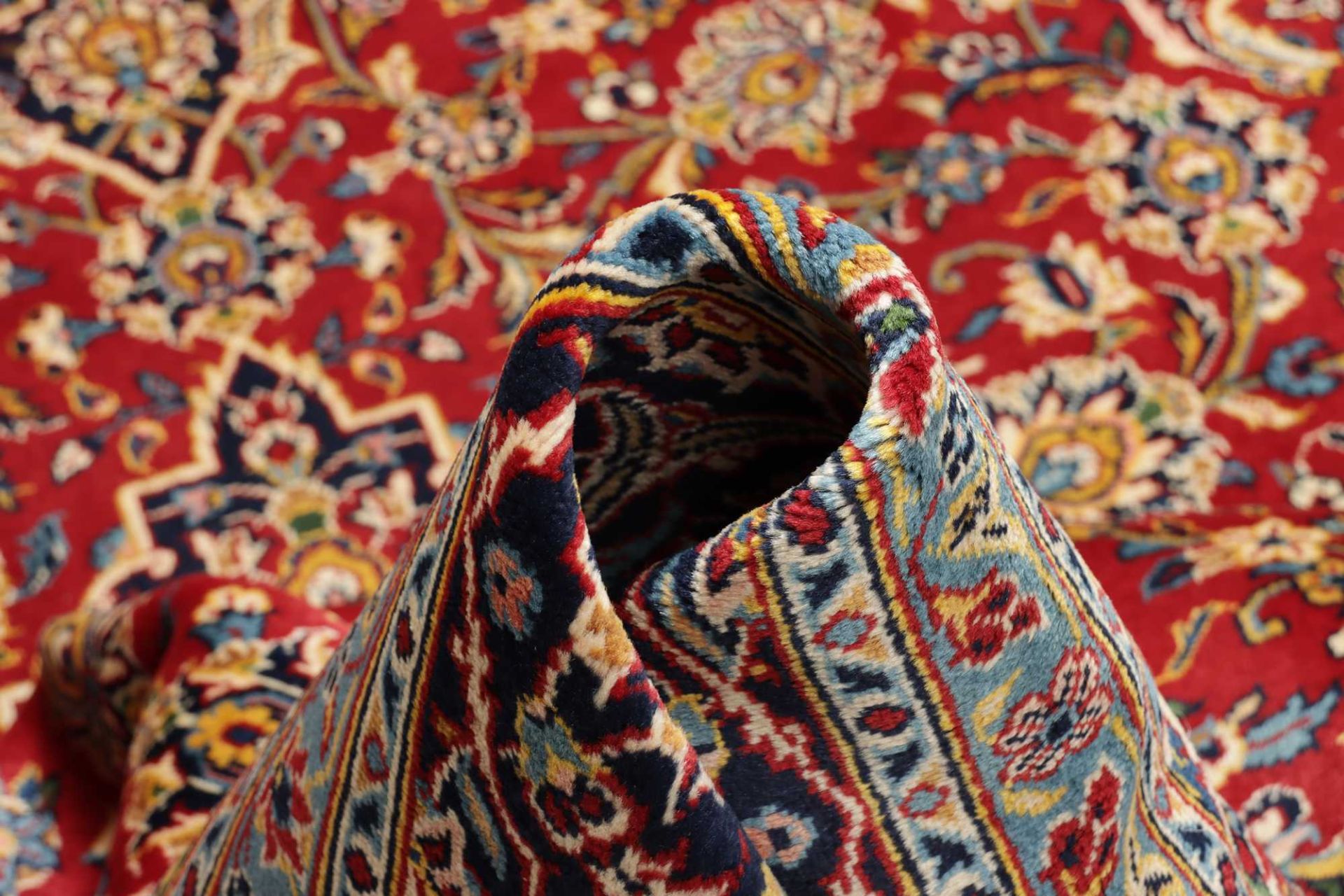 Kashan Perserteppich aus Iran, 228 × 340 cm