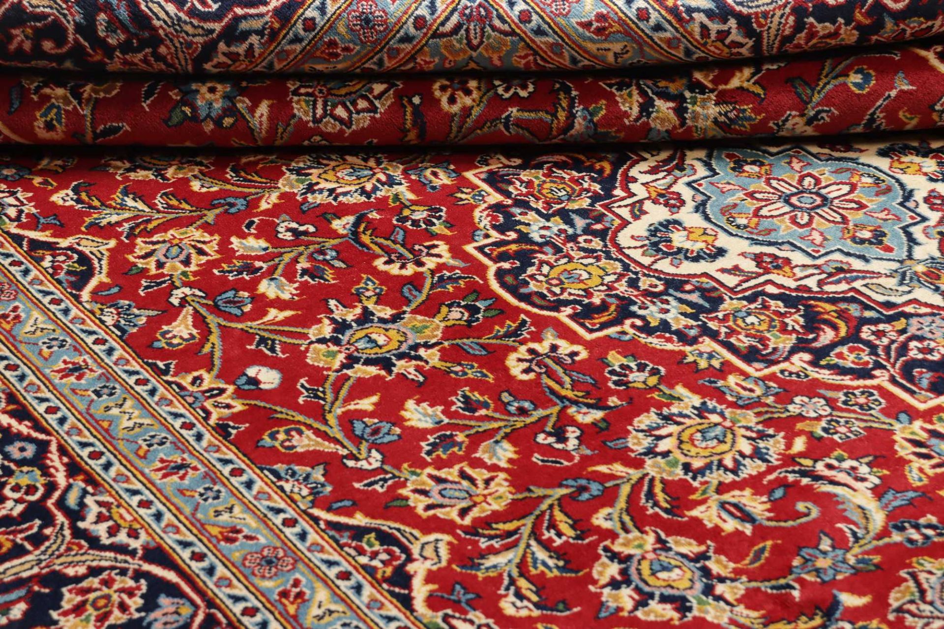 Kashan Perserteppich aus Iran, 228 × 340 cm