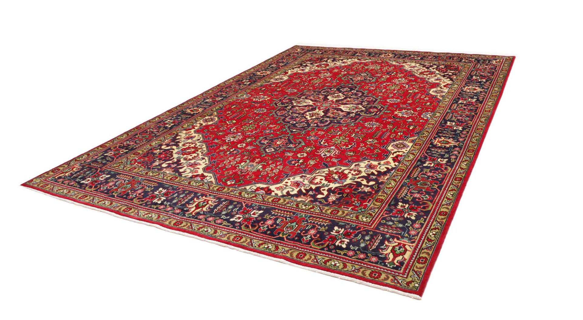 Handgeknüpfter Täbriz Perserteppich 249 × 341 cm