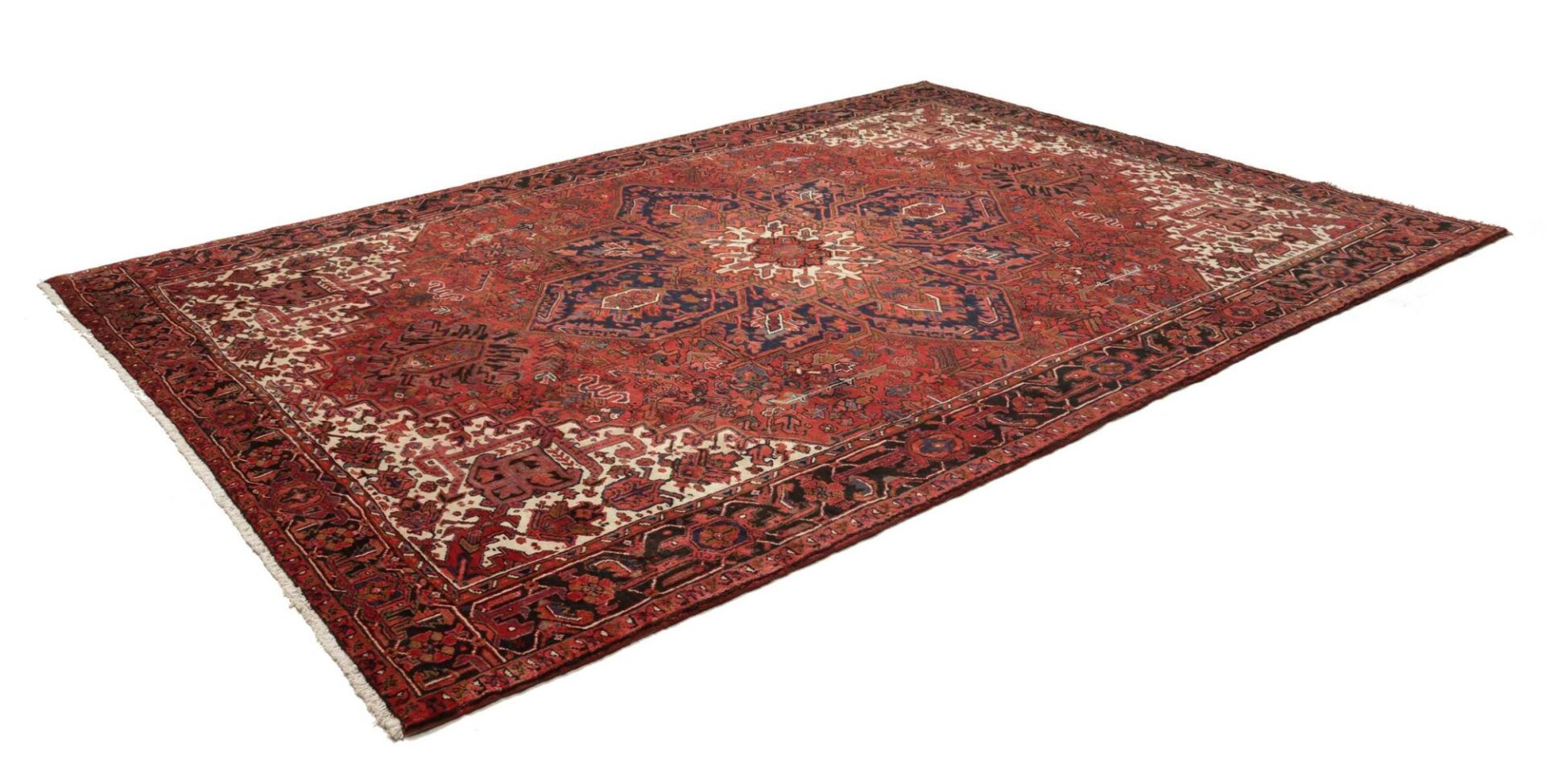 perserteppich-heriz-257-x-351-cm-schurwolle-handgeknupft-rustikal-1 Handgeknüpfter Heriz Perserteppich 257 × 351 cm