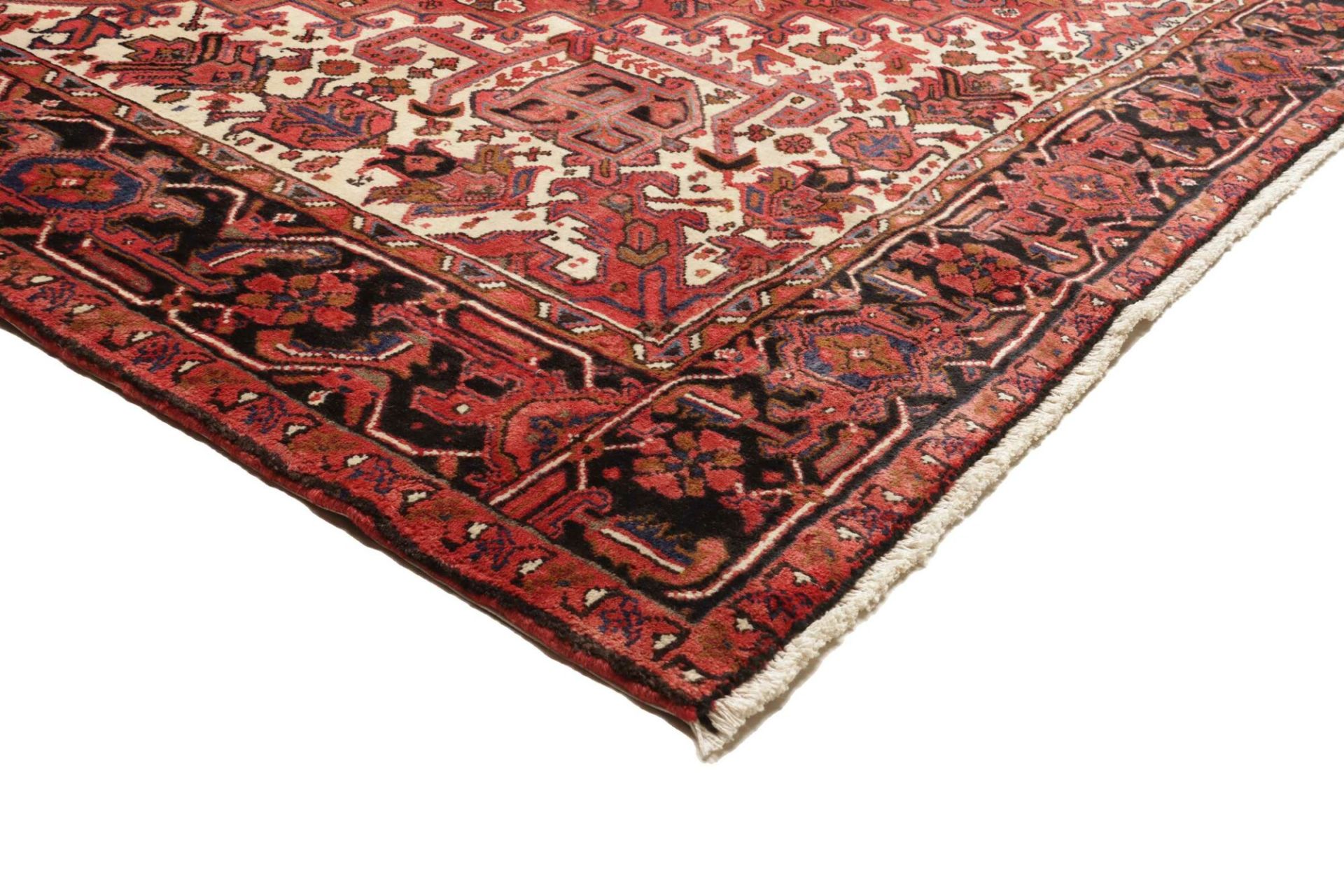 perserteppich-heriz-257-x-351-cm-schurwolle-handgeknupft-rustikal-4 Handgeknüpfter Heriz Perserteppich 257 × 351 cm