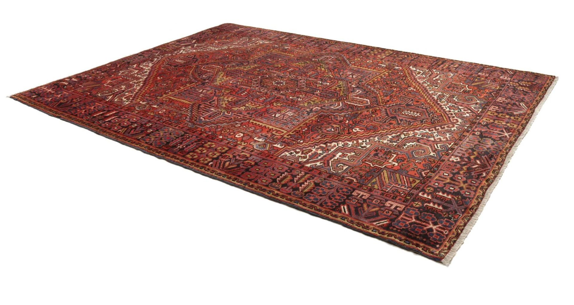Handgeknüpfter Heriz Perserteppich, 258 × 344 cm, Wolle