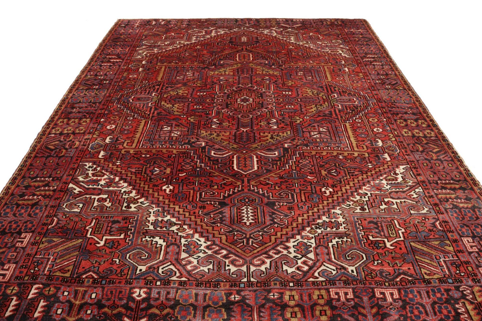 Handgeknüpfter Heriz Perserteppich, 258 × 344 cm, Wolle