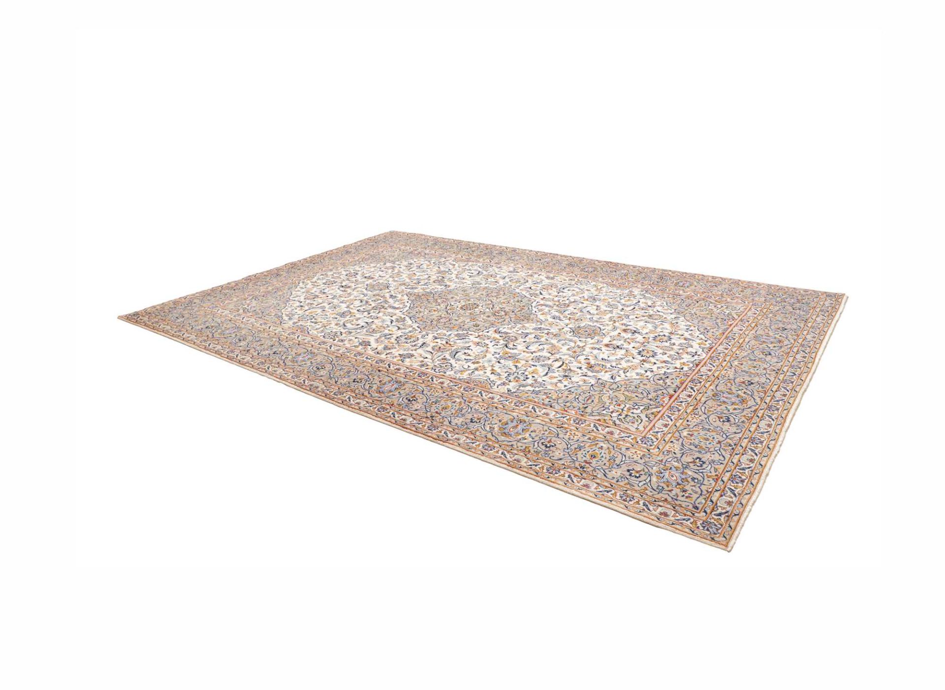 Kashan Perserteppich 251 × 345 cm aus Wolle, handgeknüpft