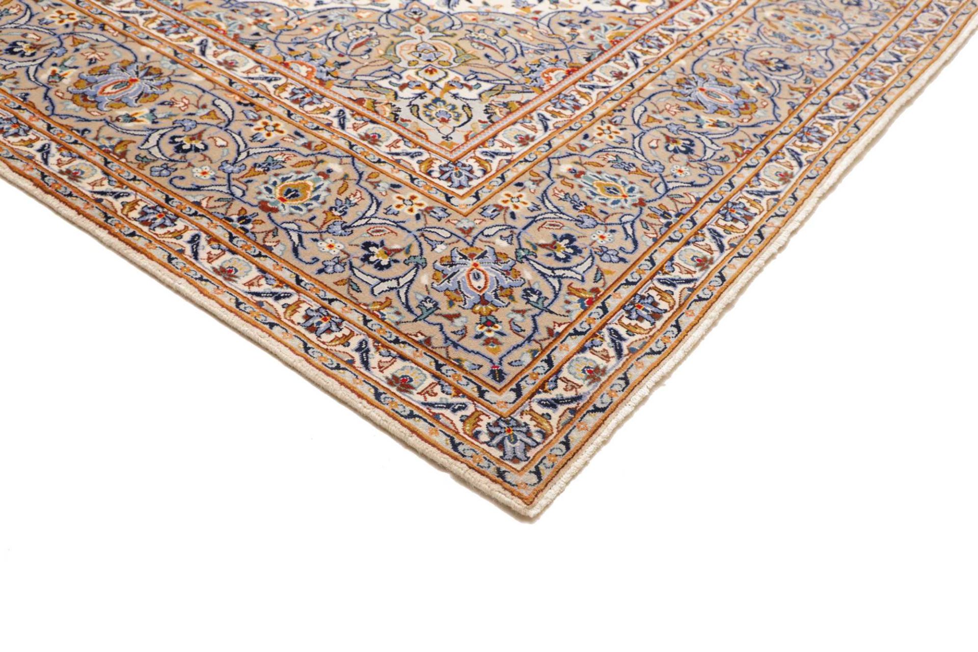 Kashan Perserteppich 251 × 345 cm aus Wolle, handgeknüpft