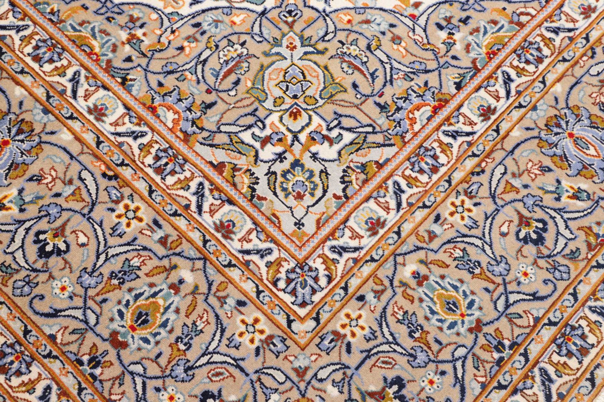 Kashan Perserteppich 251 × 345 cm aus Wolle, handgeknüpft