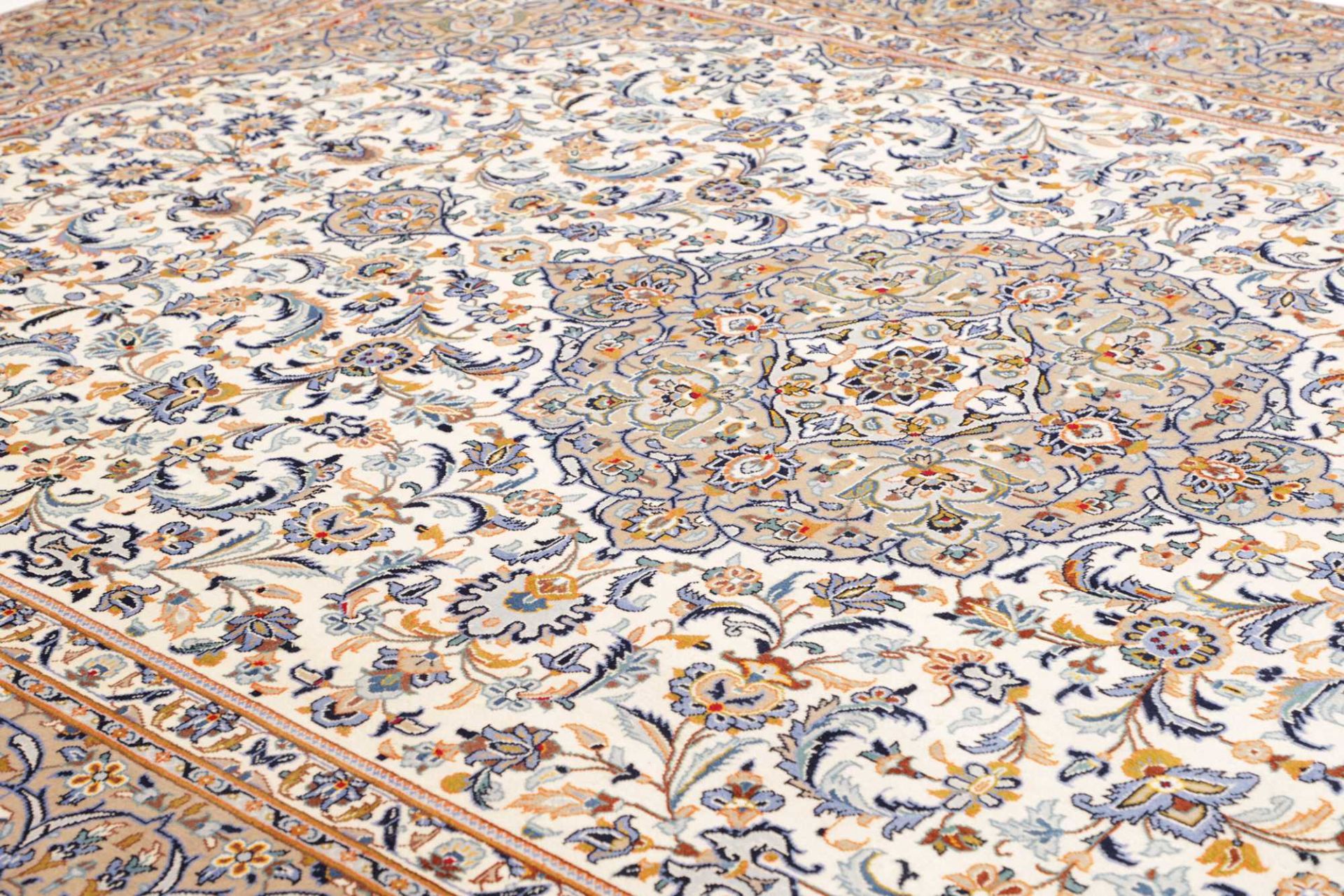 Kashan Perserteppich 251 × 345 cm aus Wolle, handgeknüpft