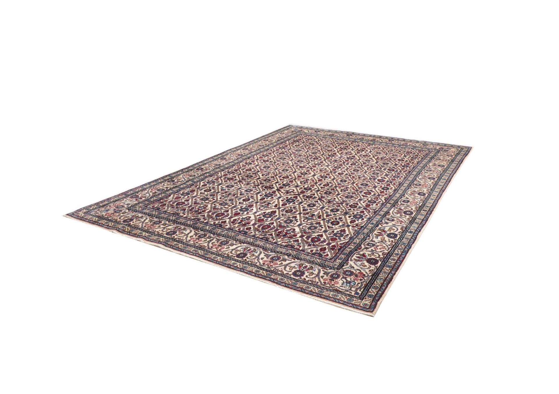 Handgeknüpfter Kashan Perserteppich, 241 × 329 cm, Wolle