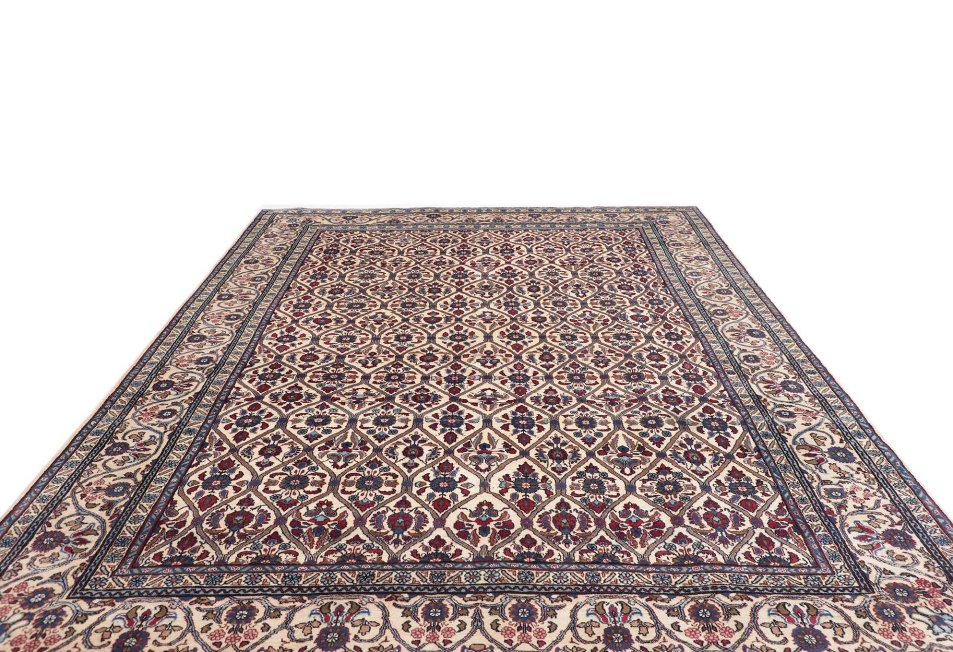 Handgeknüpfter Kashan Perserteppich, 241 × 329 cm, Wolle