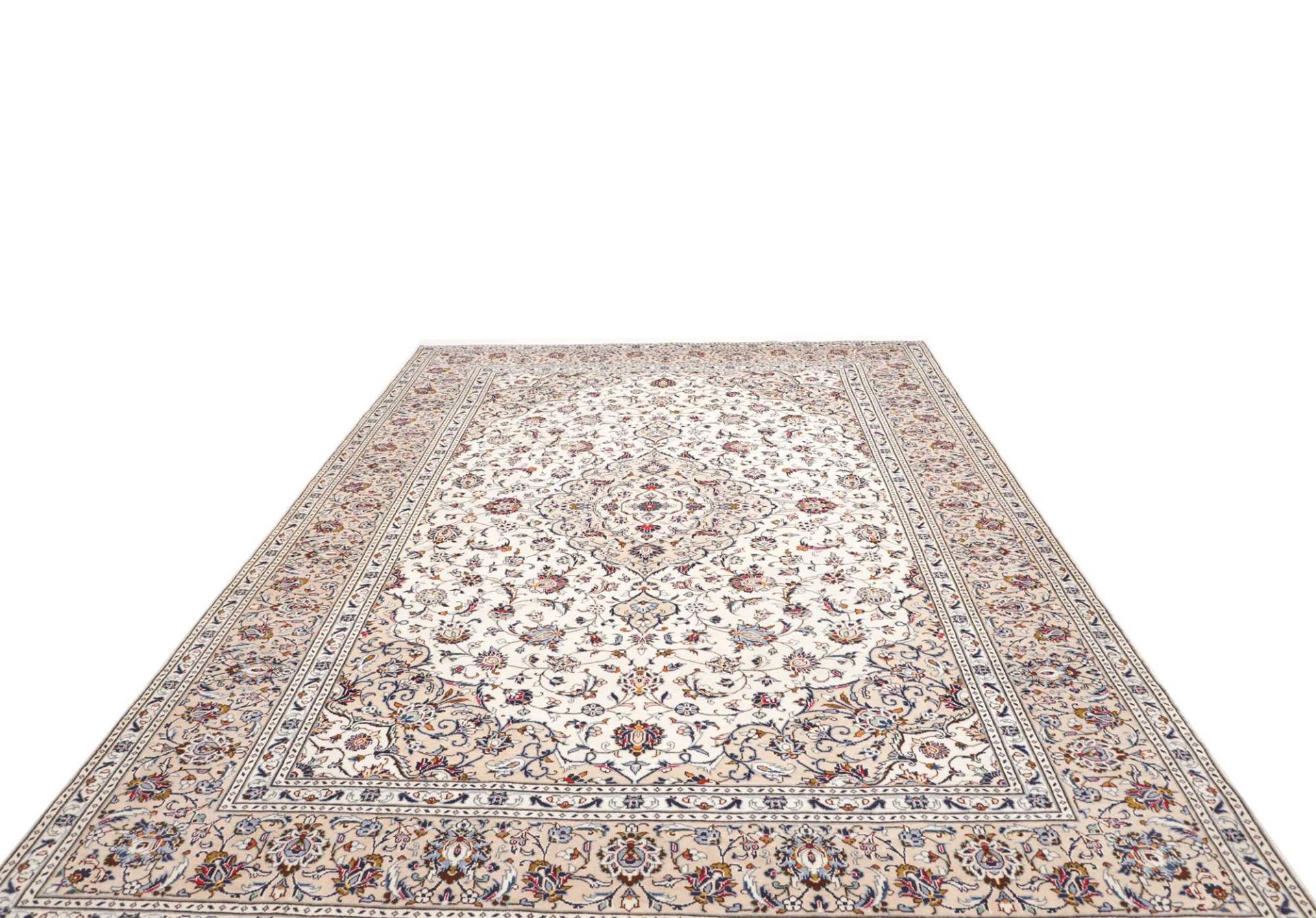 Kashan Perserteppich aus Iran, 251 × 356 cm
