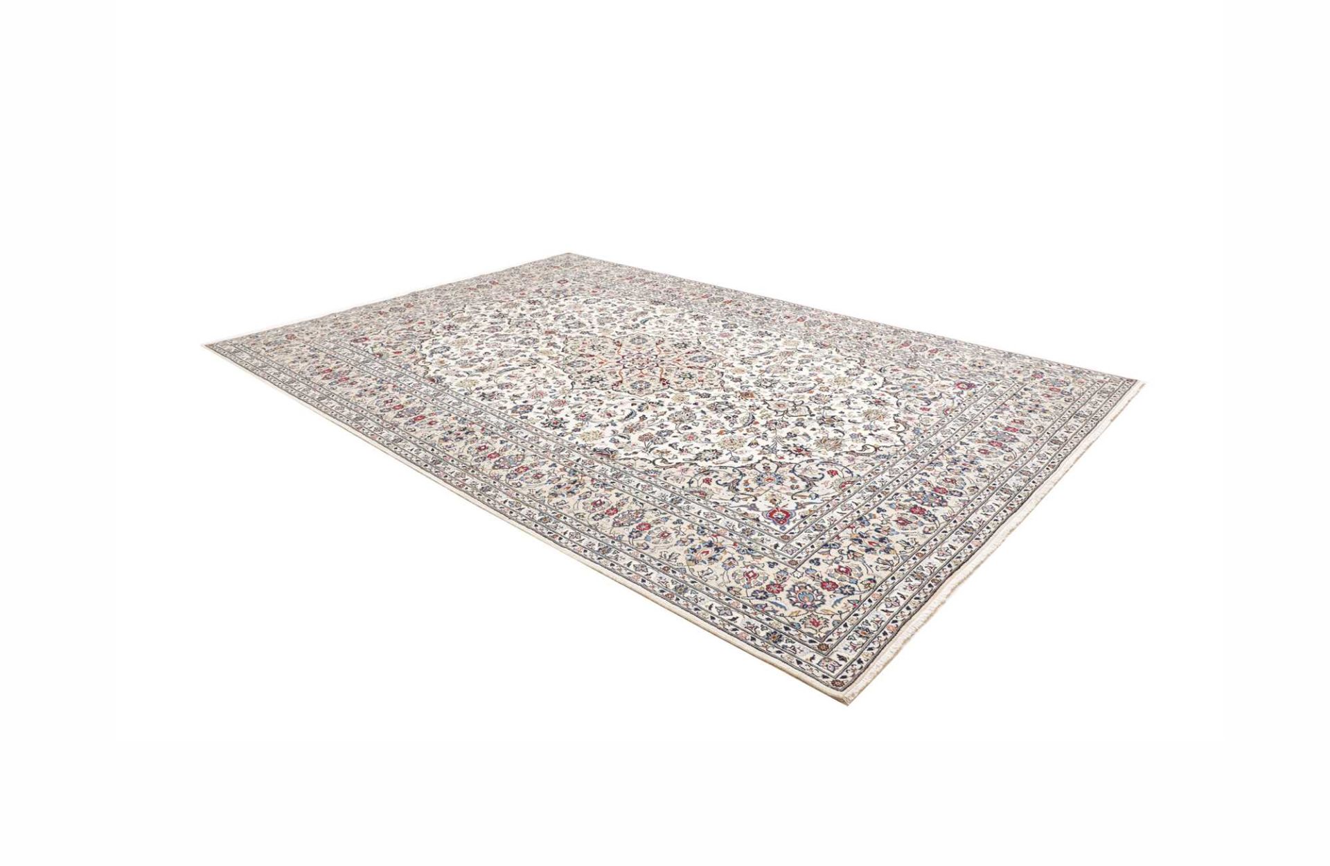 Kashan Perserteppich 246 × 359 cm aus Wolle, handgeknüpft