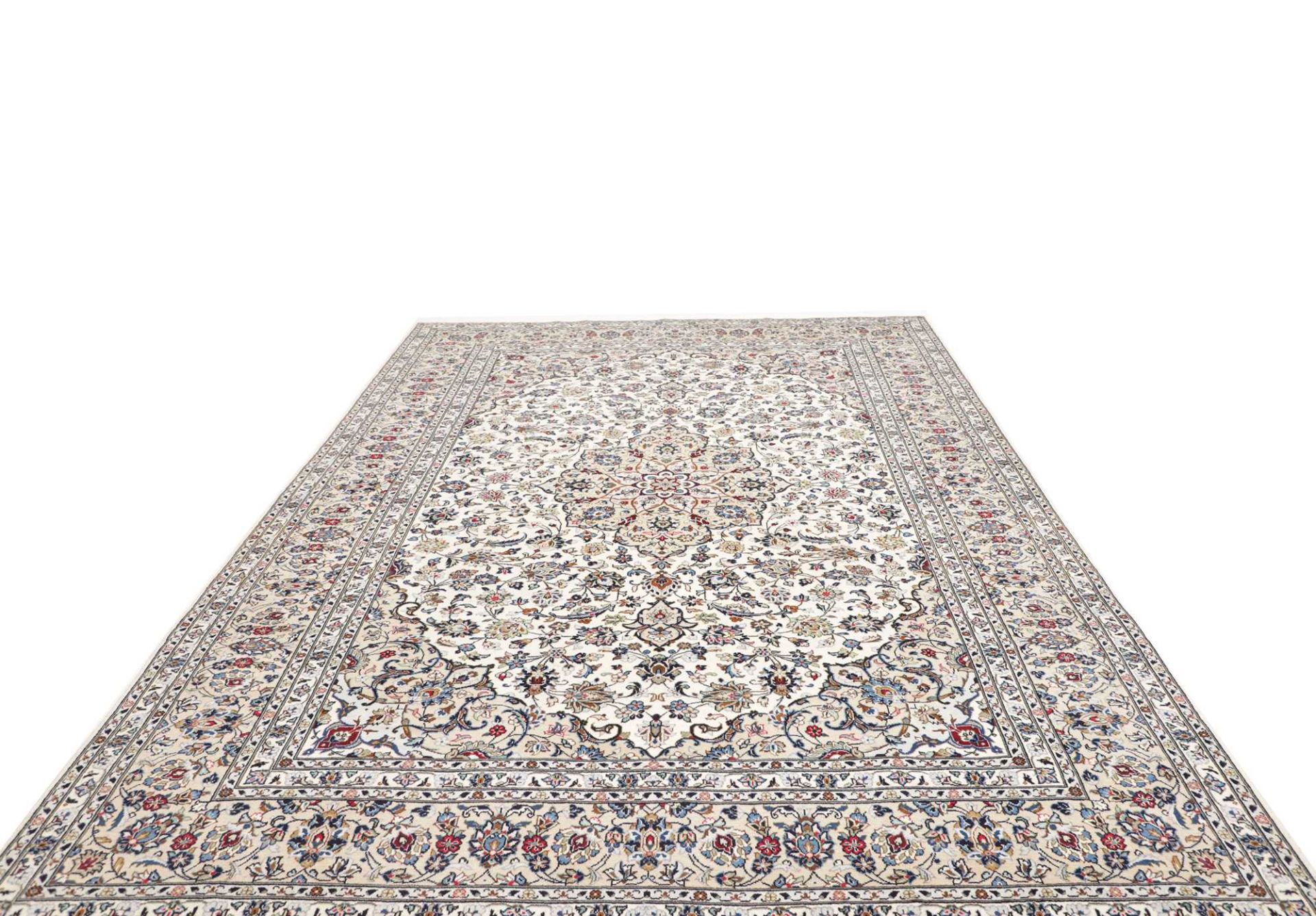 Kashan Perserteppich 246 × 359 cm aus Wolle, handgeknüpft