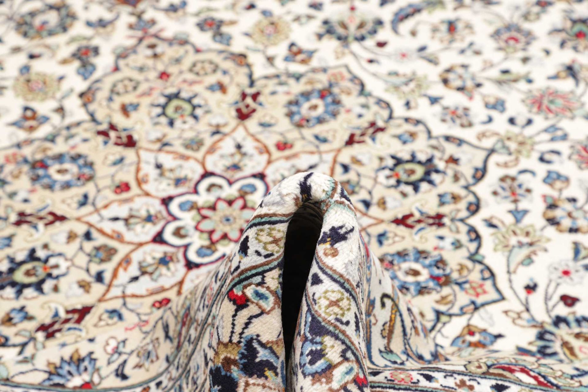 Kashan Perserteppich 246 × 359 cm aus Wolle, handgeknüpft