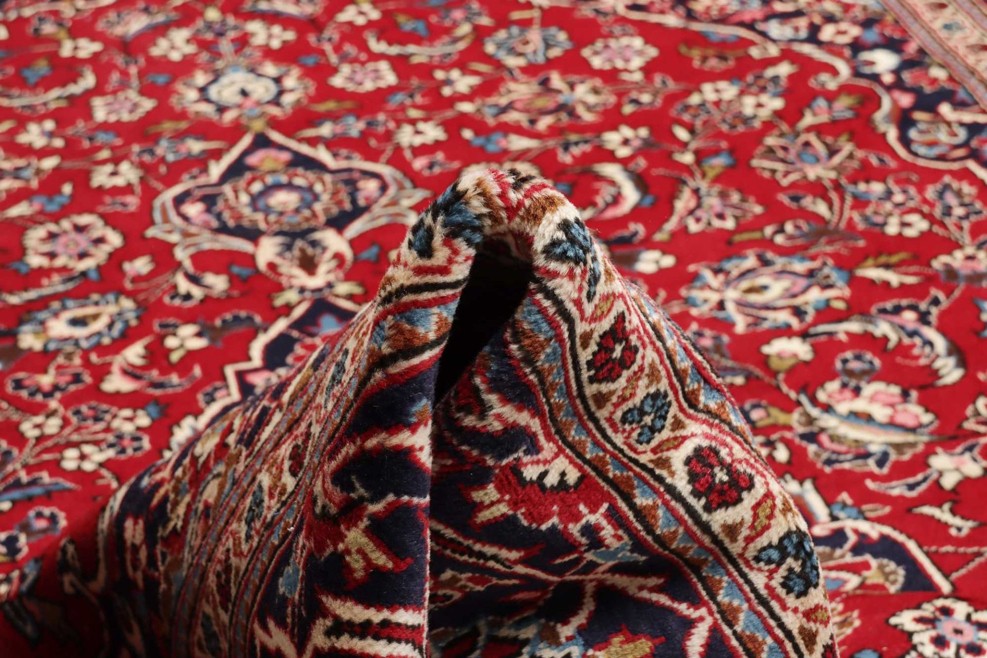 Kashan Perserteppich aus Iran, 248 × 362 cm