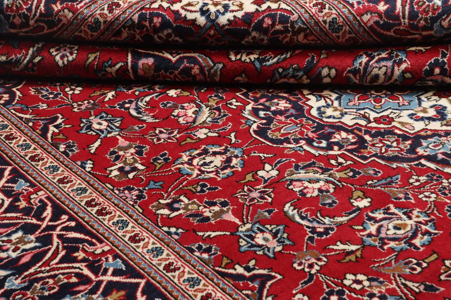 Kashan Perserteppich aus Iran, 248 × 362 cm