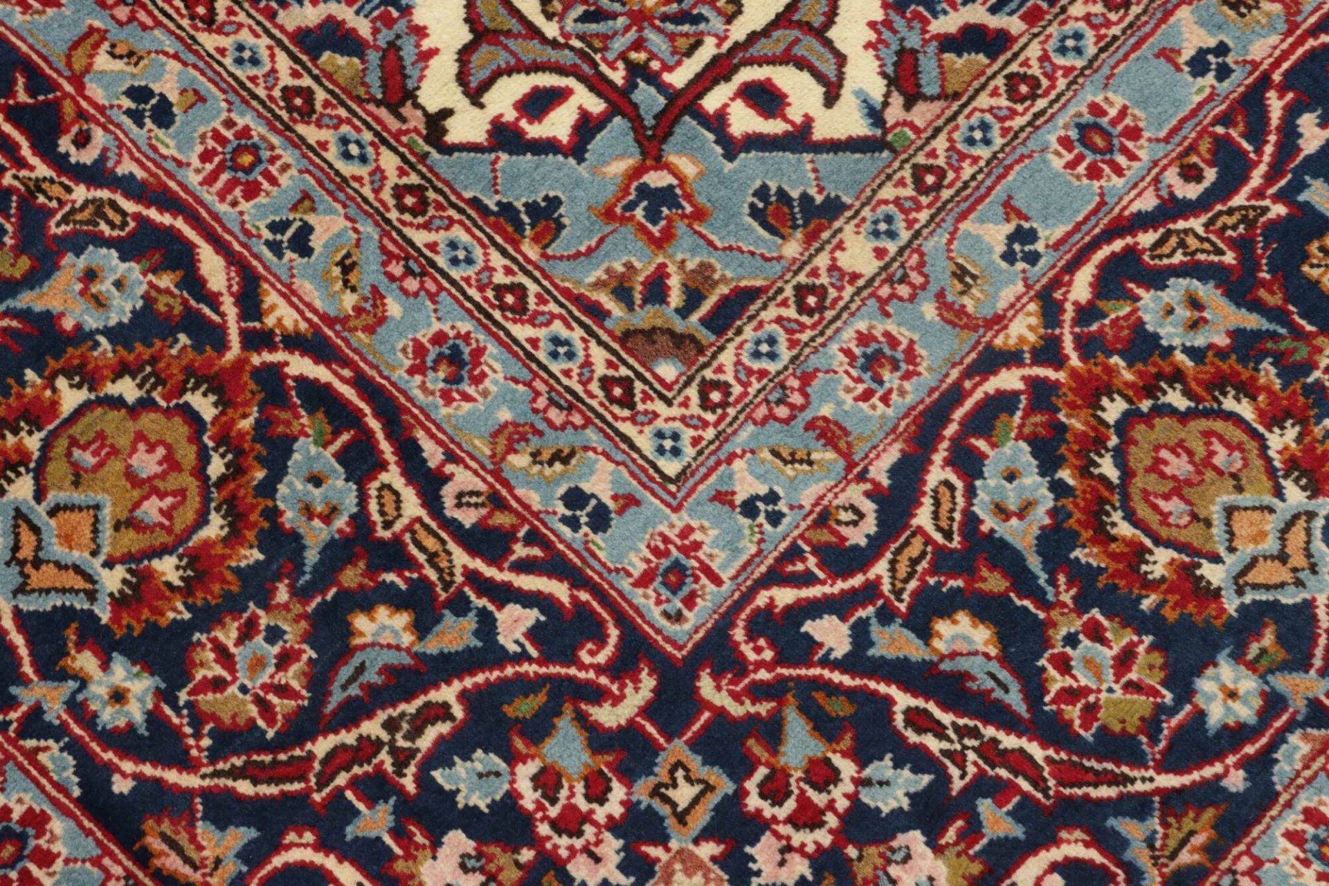 Handgeknüpfter Kashan Perserteppich, 241 × 359 cm, Wolle