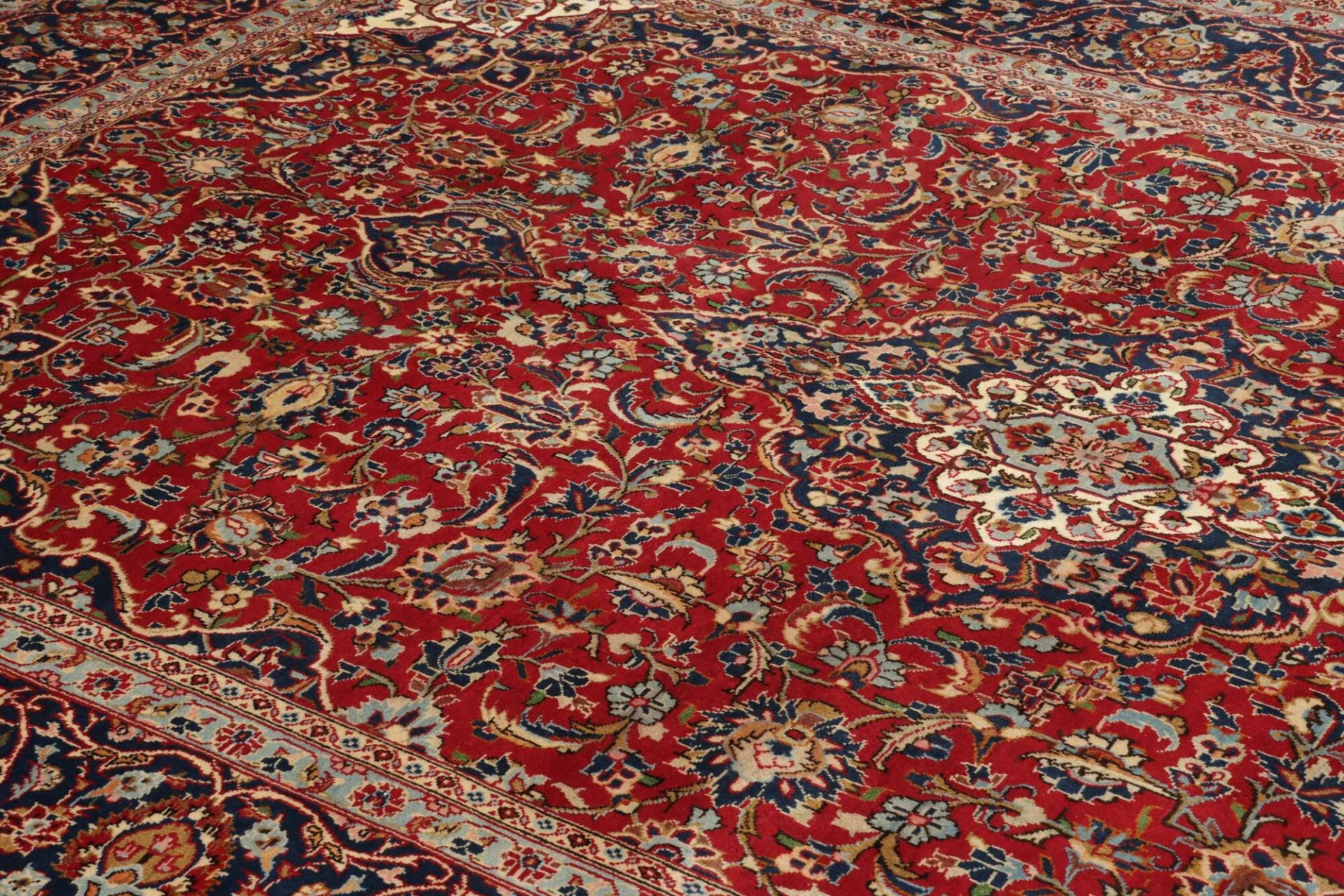 Handgeknüpfter Kashan Perserteppich, 241 × 359 cm, Wolle