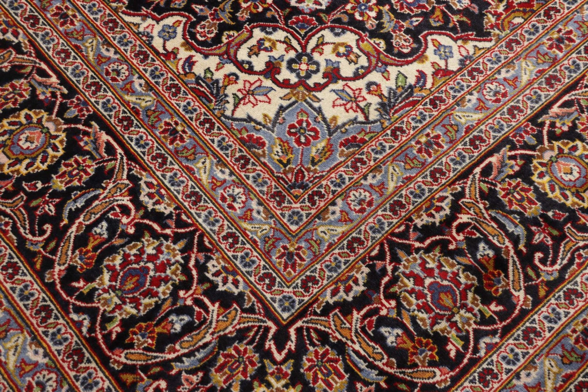 Handgeknüpfter Kashan Perserteppich, 251 × 349 cm, Wolle