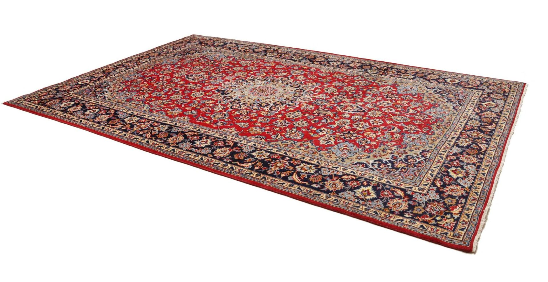 Isfahan Perserteppich 251 × 372 cm aus Wolle, handgeknüpft