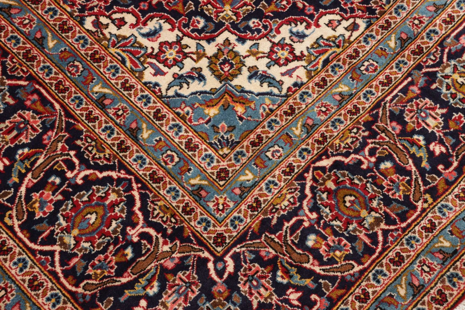 Handgeknüpfter Kashan Perserteppich, 251 × 369 cm, Wolle