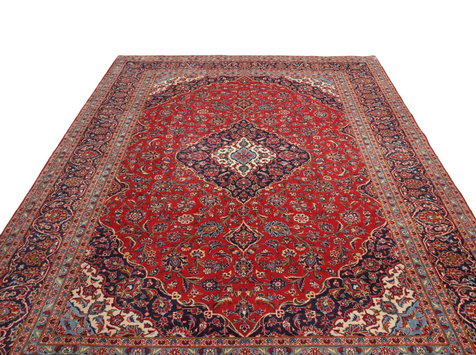 Handgeknüpfter Kashan Perserteppich 243 × 342 cm