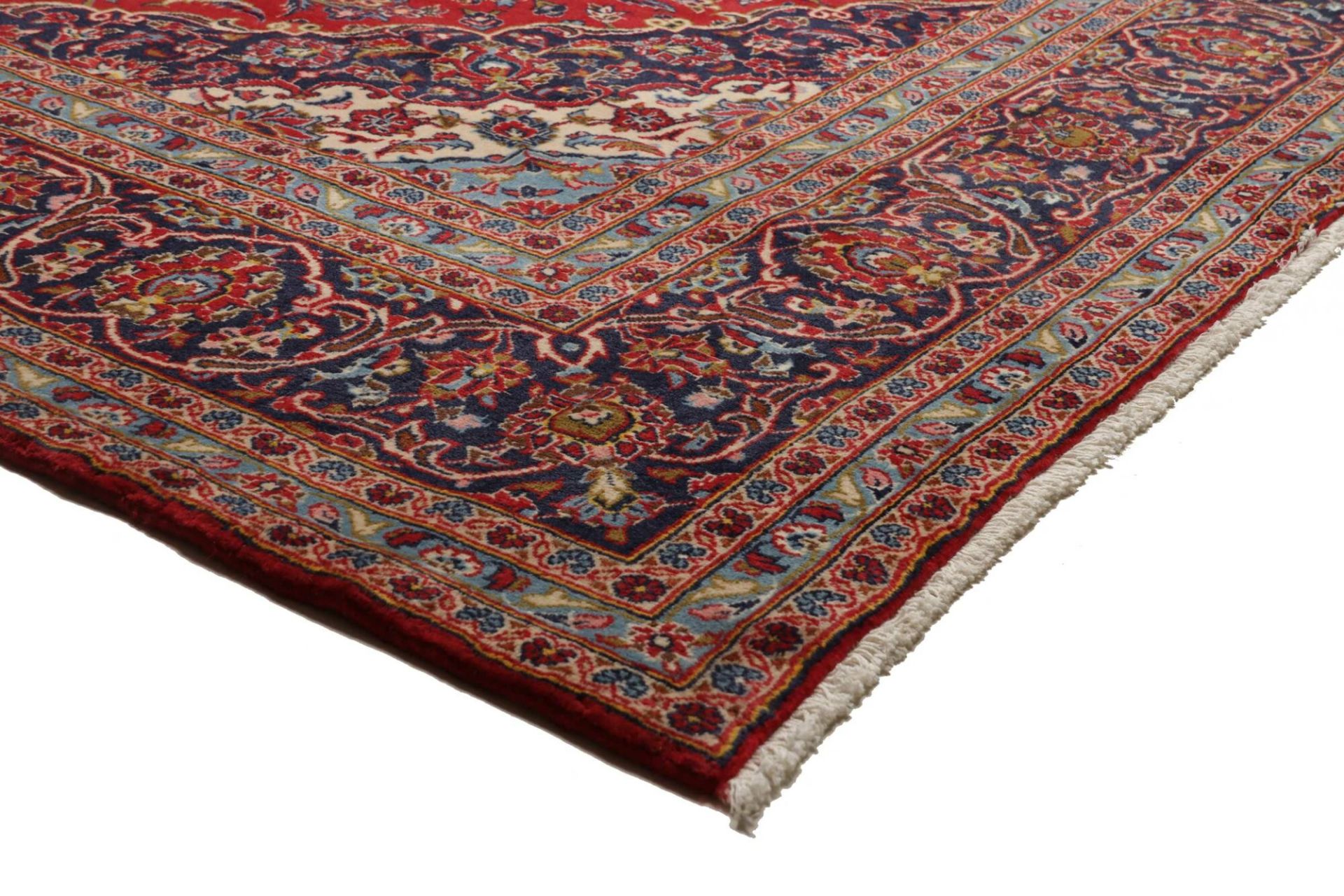 Handgeknüpfter Kashan Perserteppich 243 × 342 cm