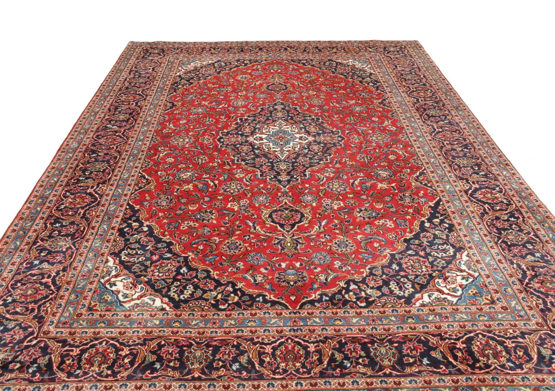 Handgeknüpfter Kashan Perserteppich 248 × 374 cm