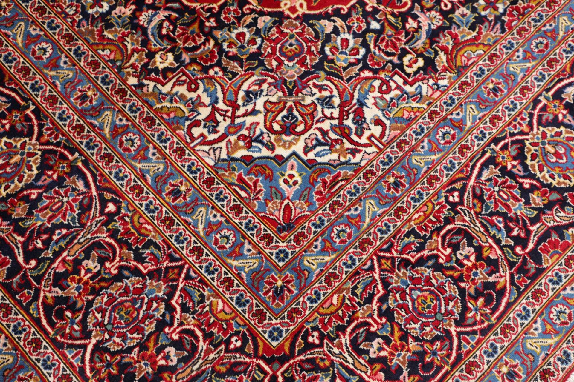 Handgeknüpfter Kashan Perserteppich, 271 × 374 cm, Wolle
