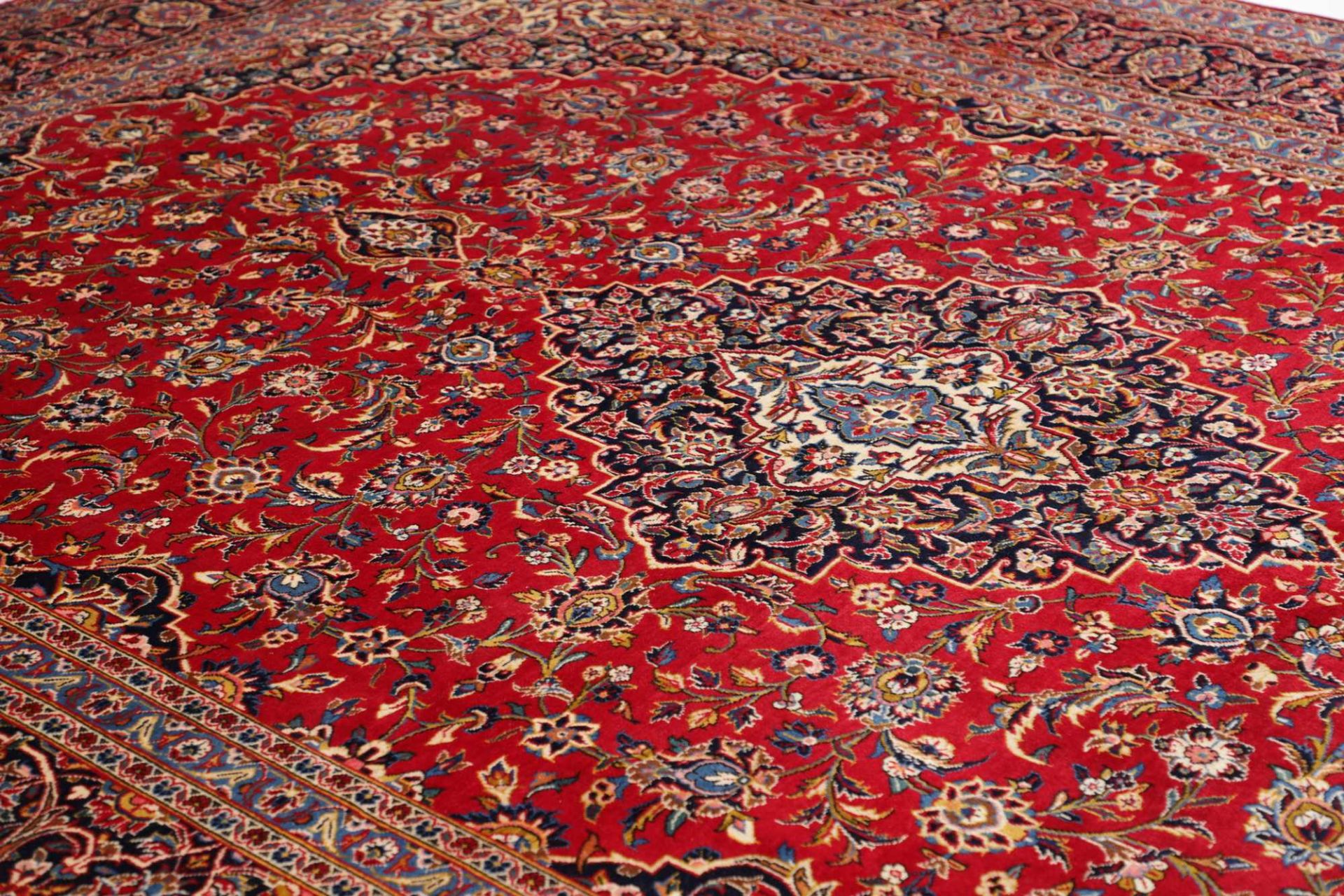 Handgeknüpfter Kashan Perserteppich, 271 × 374 cm, Wolle