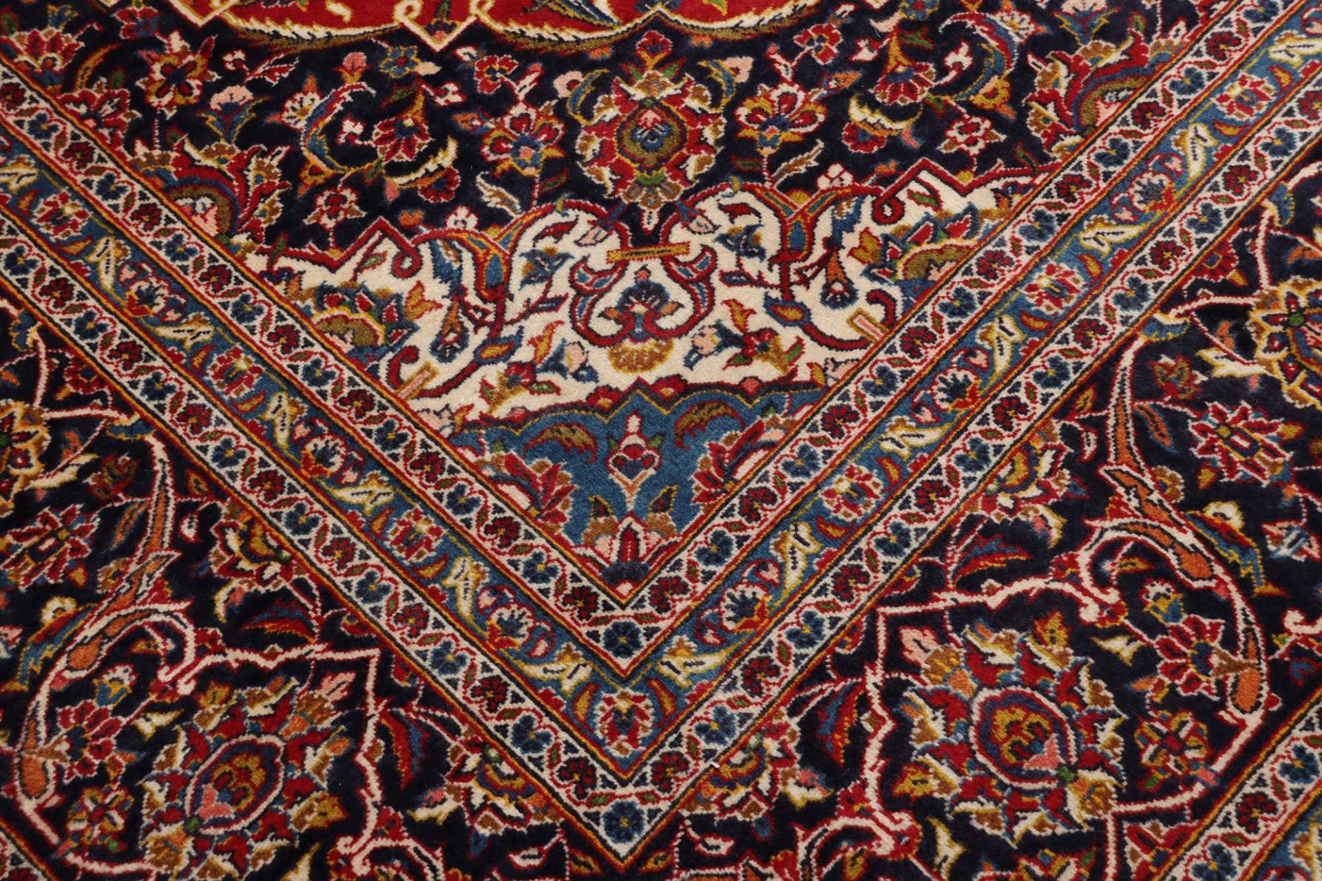 Handgeknüpfter Kashan Perserteppich 256 × 357 cm