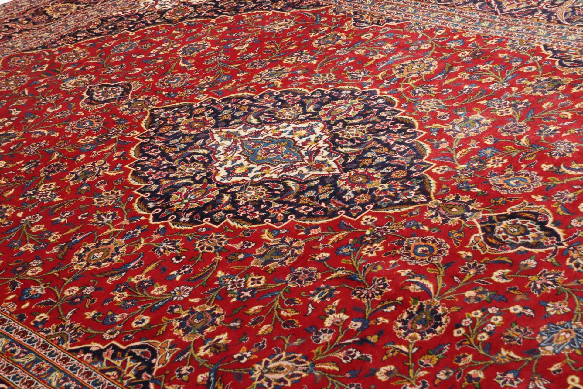 Handgeknüpfter Kashan Perserteppich 256 × 357 cm