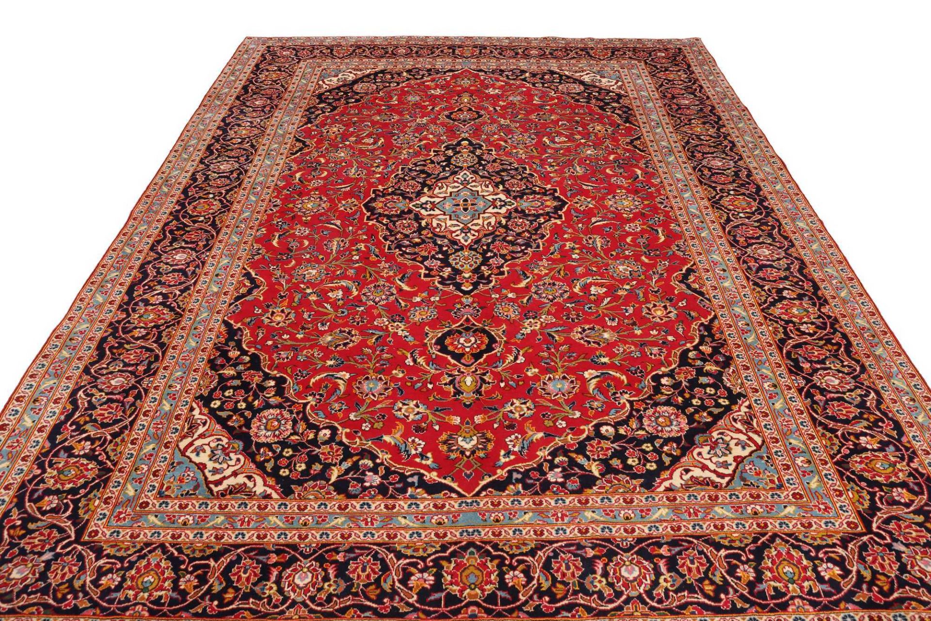 Kashan Perserteppich 251 × 359 cm aus Wolle, handgeknüpft