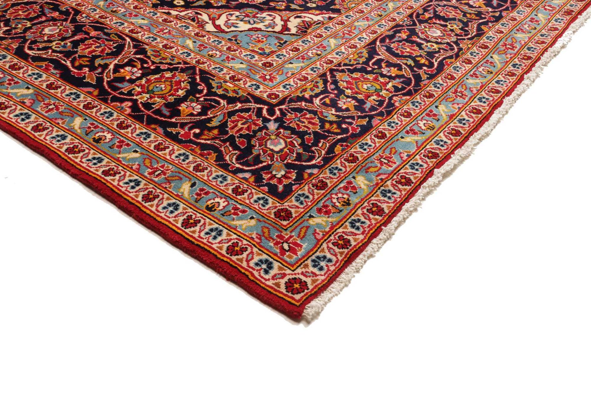 Kashan Perserteppich 251 × 359 cm aus Wolle, handgeknüpft