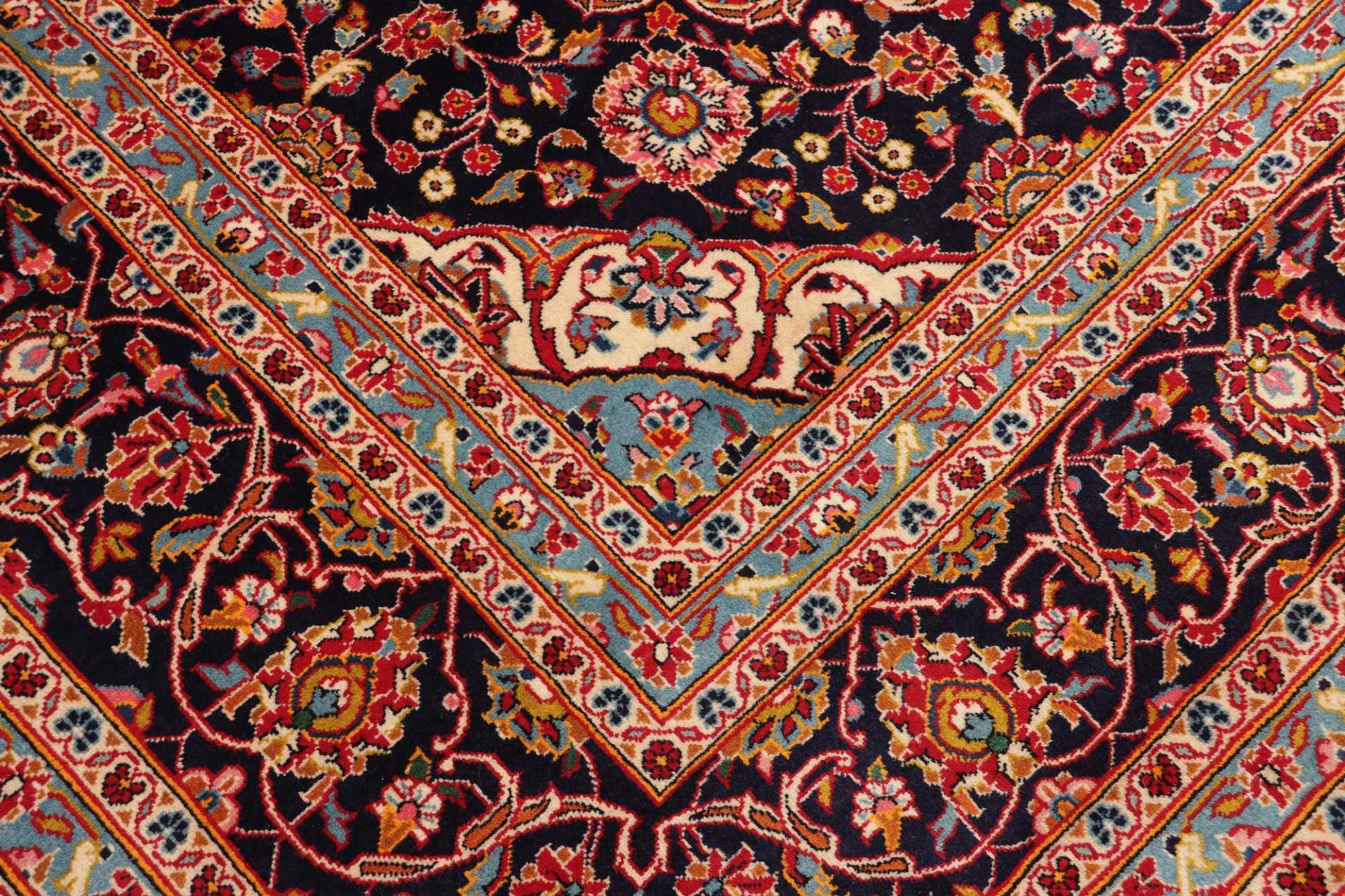 Kashan Perserteppich 251 × 359 cm aus Wolle, handgeknüpft
