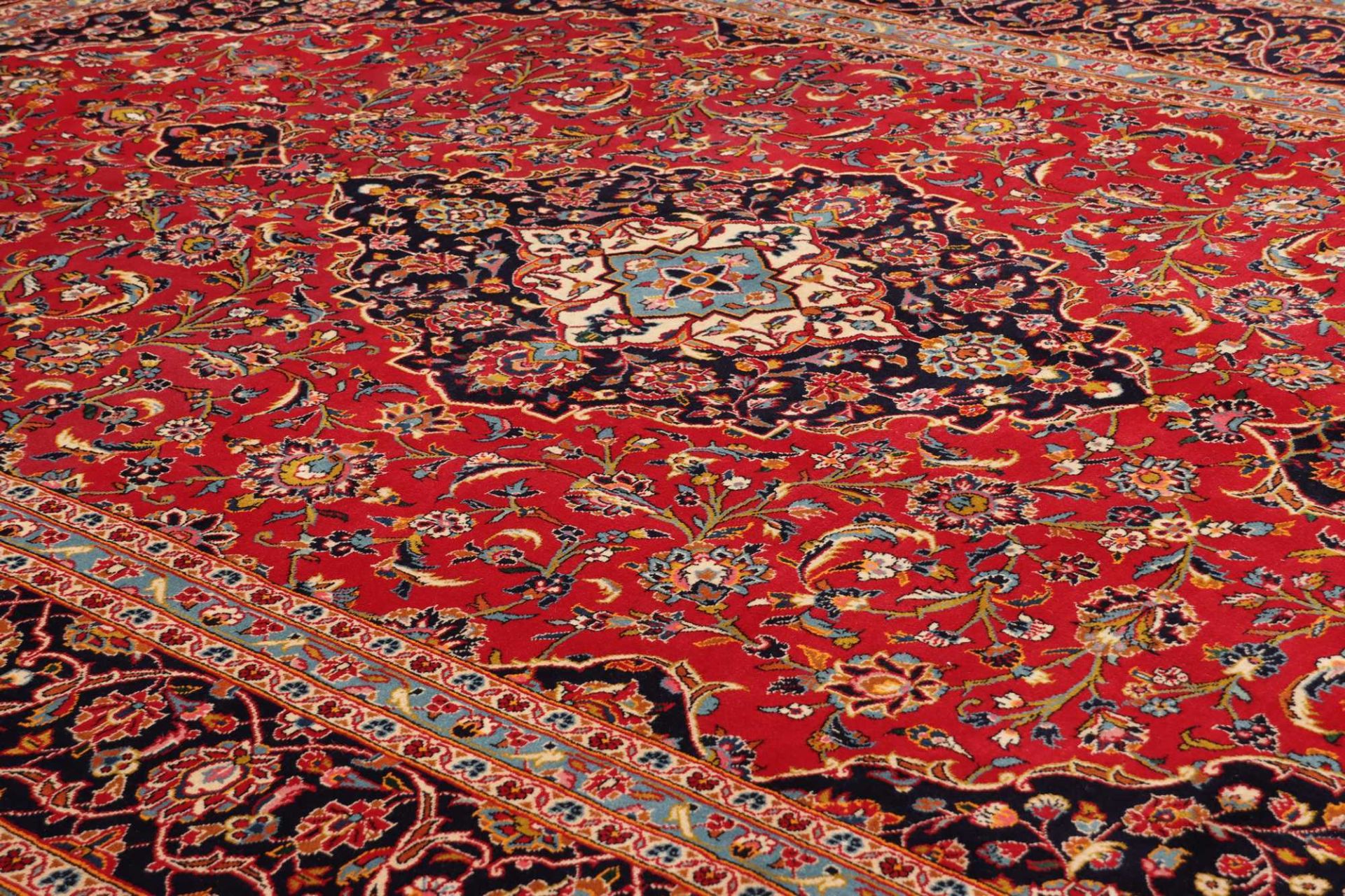 Kashan Perserteppich 251 × 359 cm aus Wolle, handgeknüpft