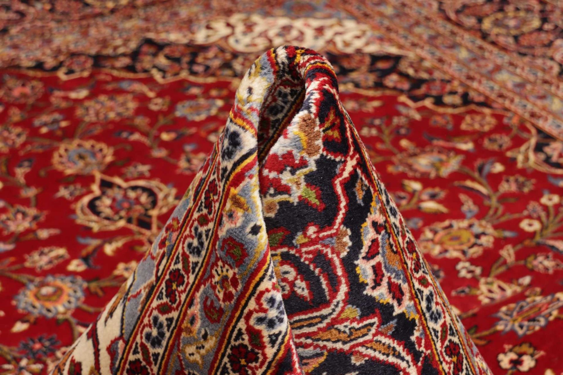 Kashan Perserteppich 251 × 359 cm aus Wolle, handgeknüpft