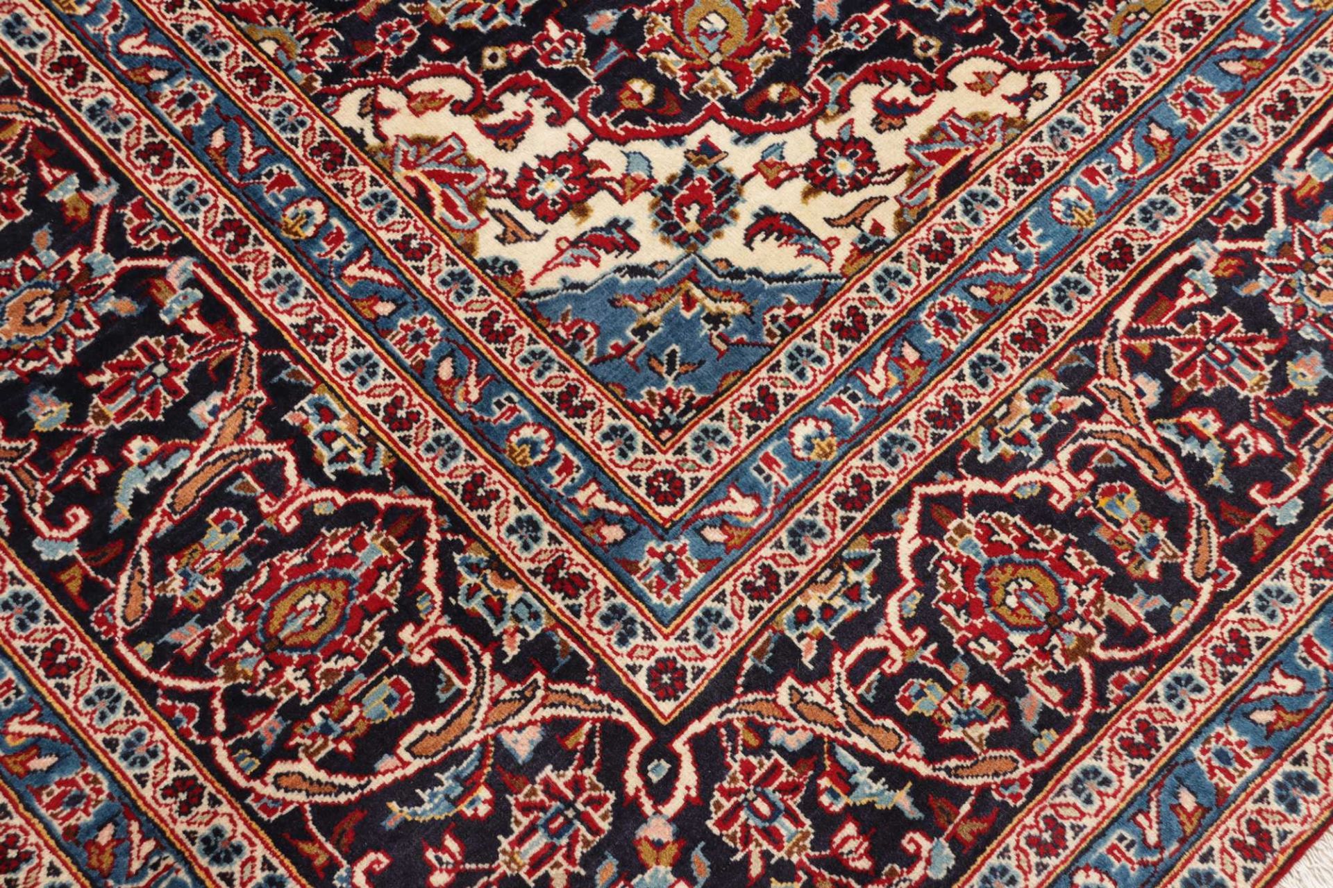 Handgeknüpfter Kashan Perserteppich, 248 × 353 cm, Wolle