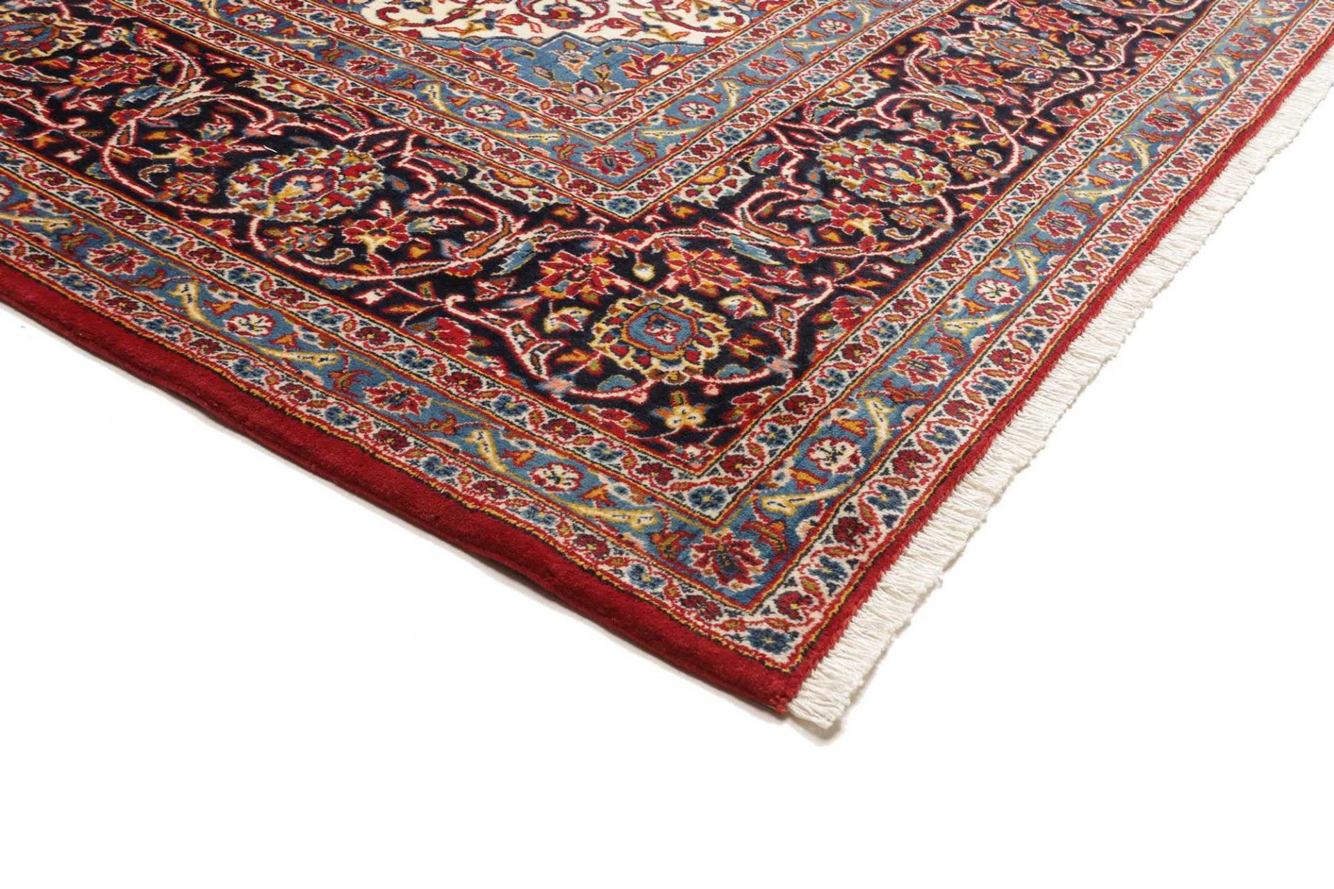 Handgeknüpfter Kashan Perserteppich 253 × 354 cm