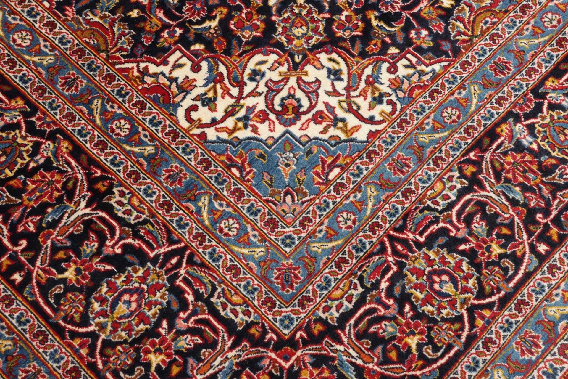 Handgeknüpfter Kashan Perserteppich 253 × 354 cm