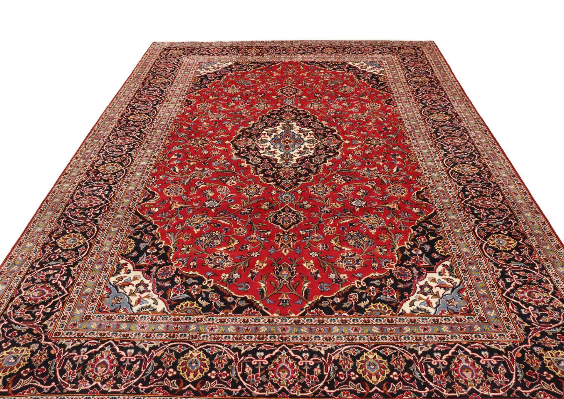 Handgeknüpfter Kashan Perserteppich 249 × 349 cm