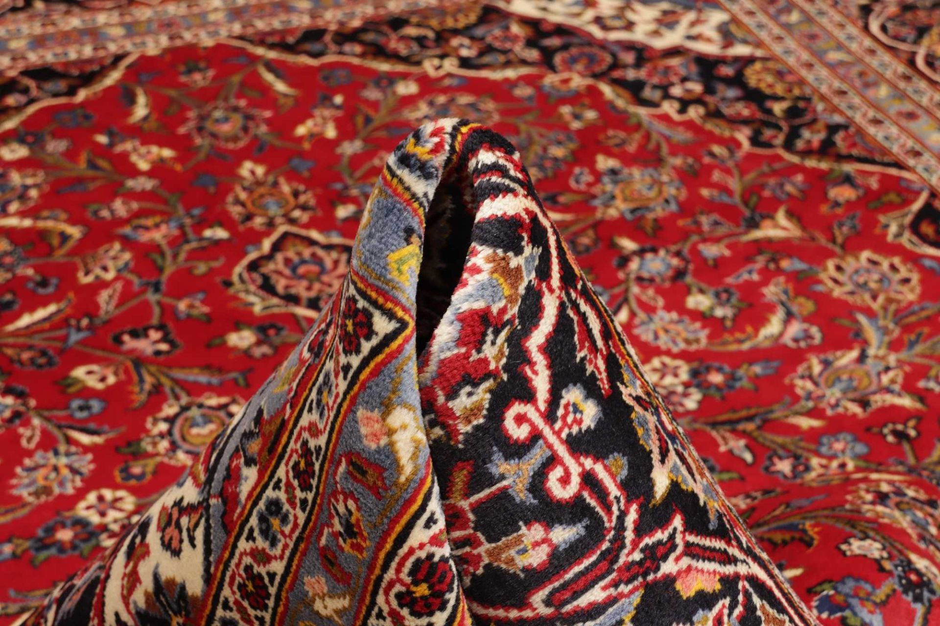 Handgeknüpfter Kashan Perserteppich 249 × 349 cm