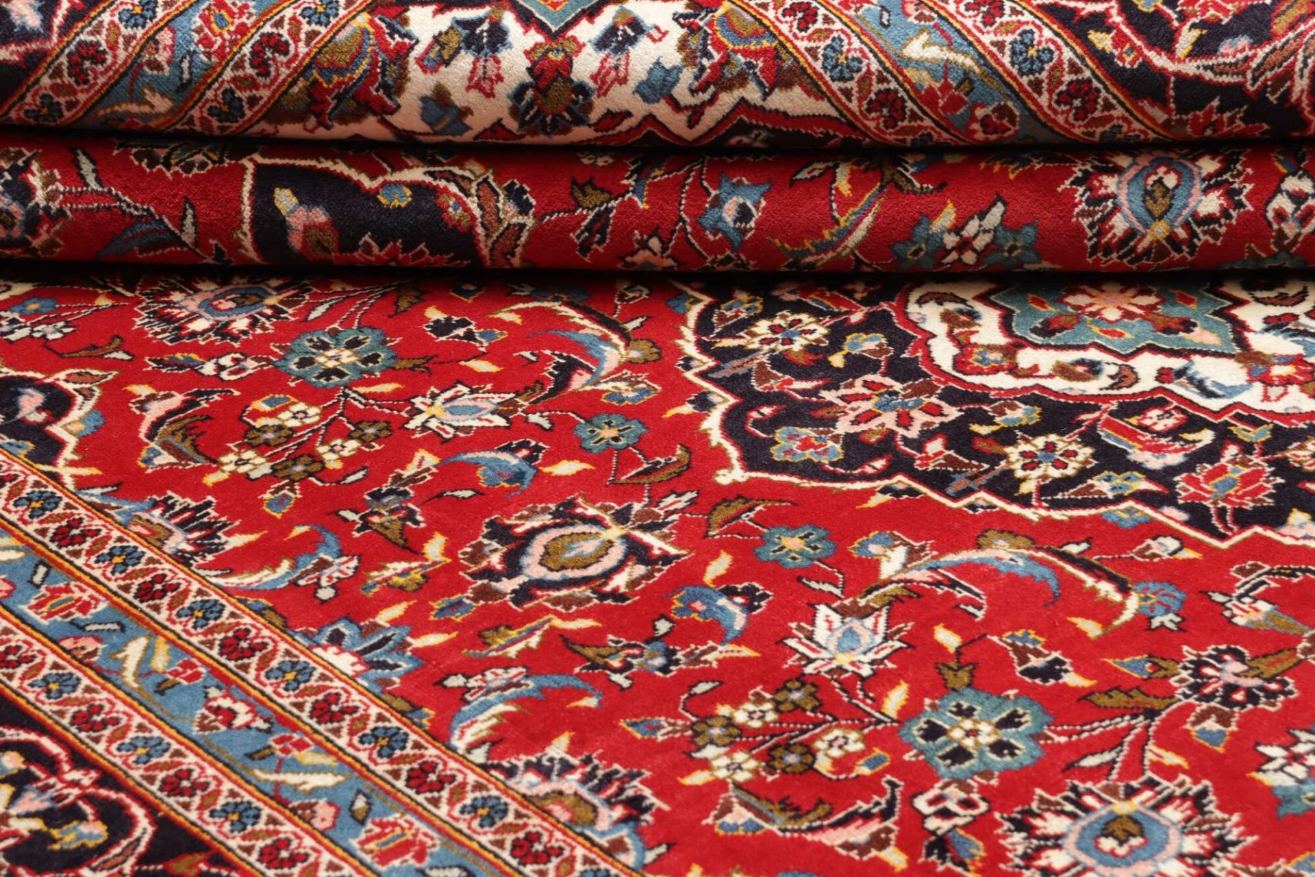 Kashan Perserteppich aus Iran, 248 × 352 cm
