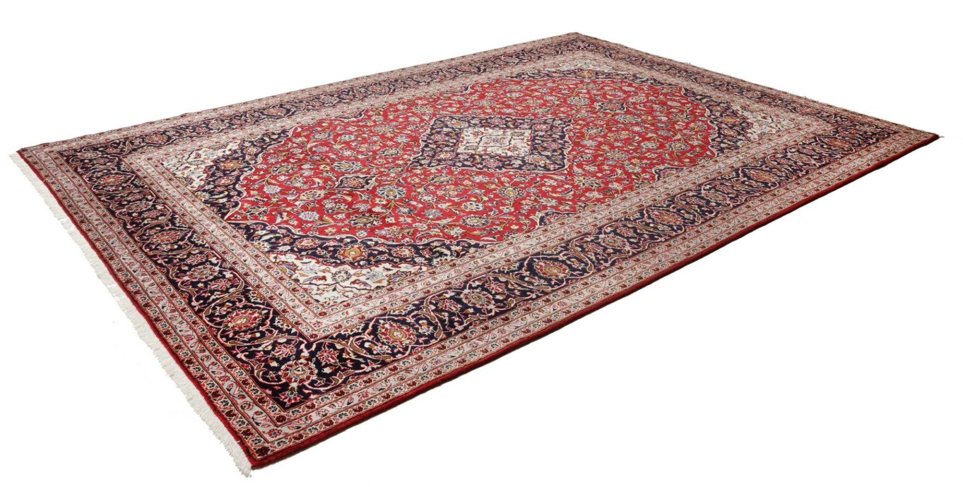 Kashan Perserteppich aus Iran, 247 × 348 cm