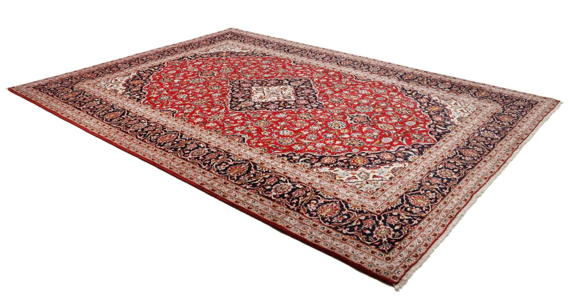 Kashan Perserteppich aus Iran, 247 × 348 cm