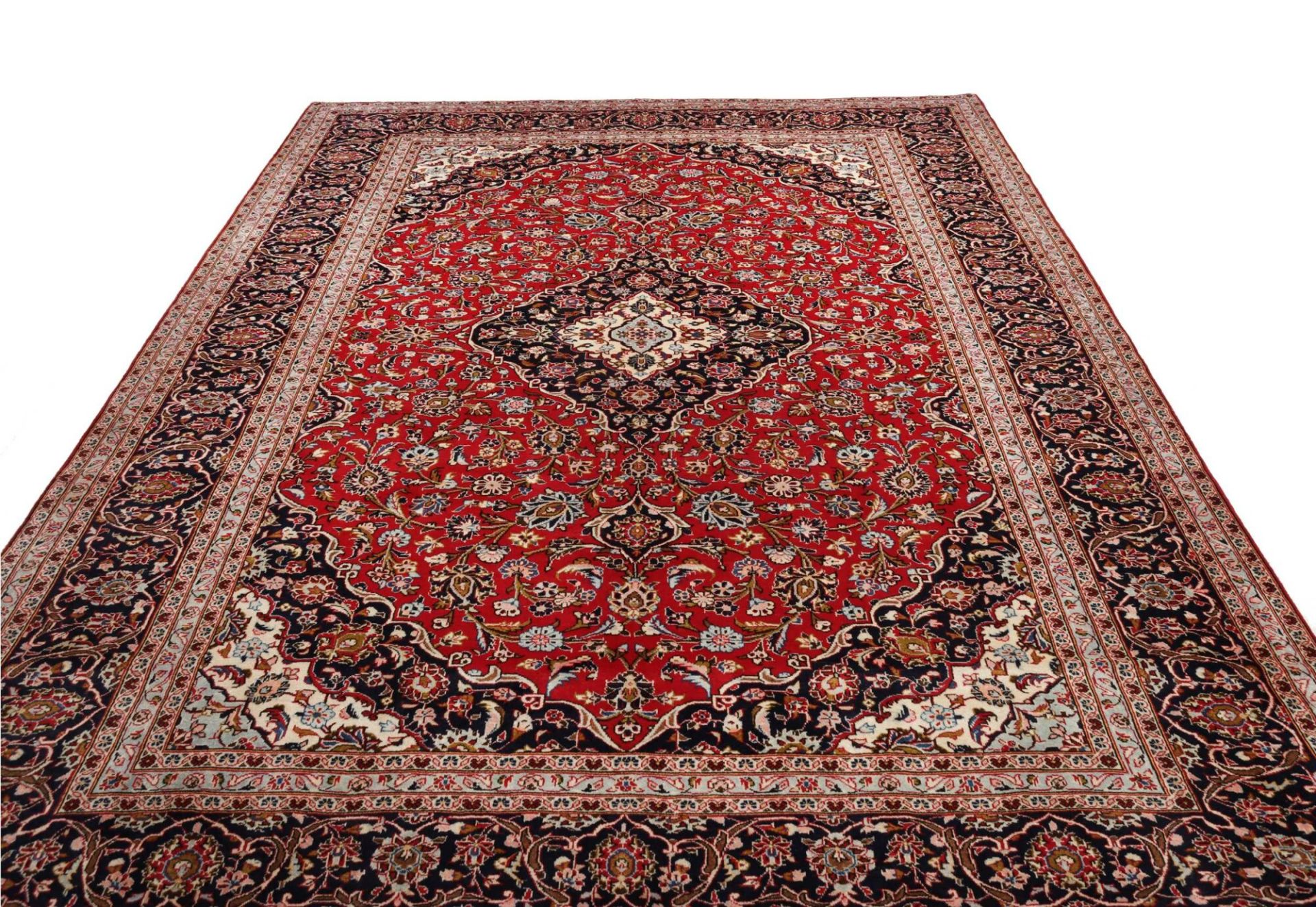 Kashan Perserteppich aus Iran, 247 × 348 cm