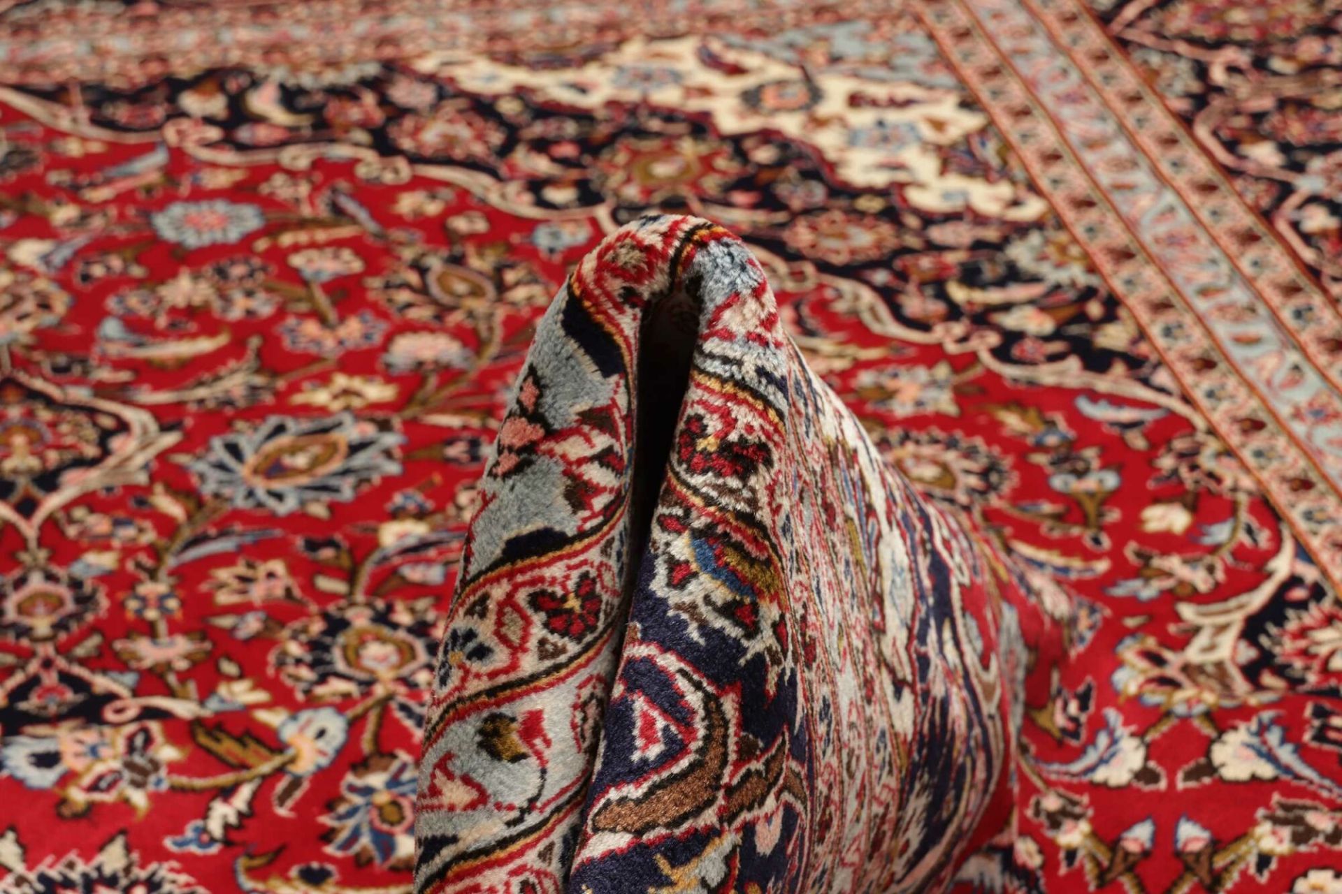 Kashan Perserteppich aus Iran, 247 × 348 cm