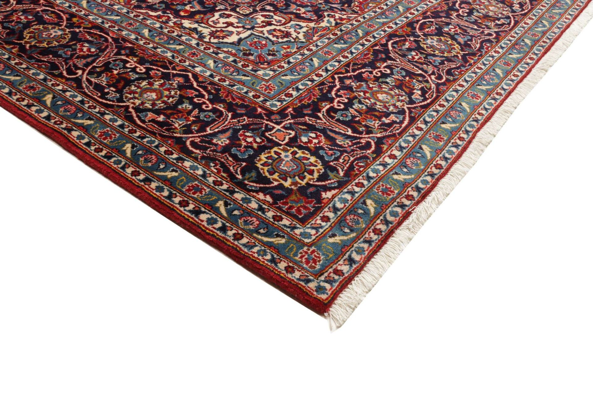 Handgeknüpfter Kashan Perserteppich 257 × 372 cm