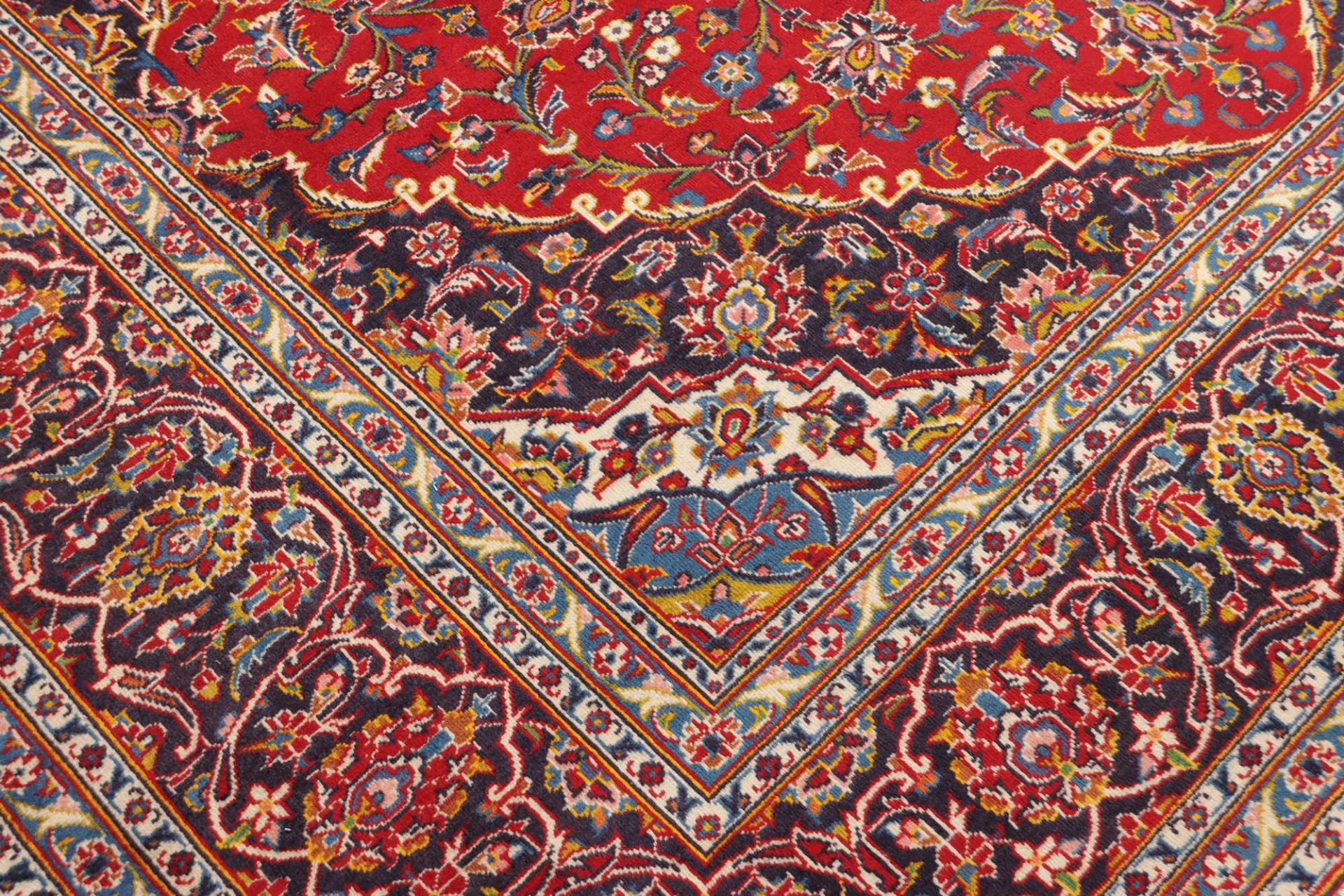 Handgeknüpfter Kashan Perserteppich 256 × 349 cm